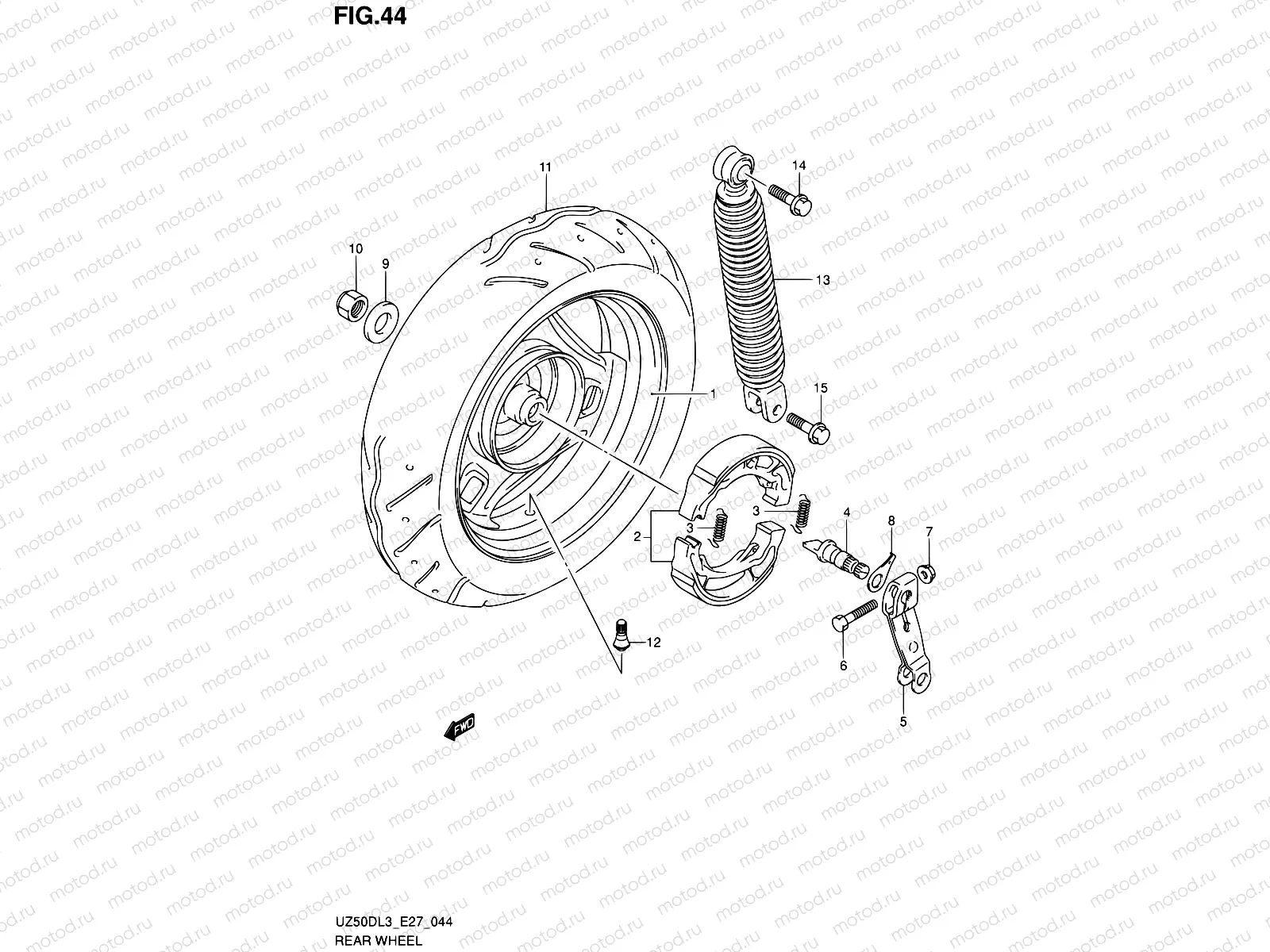 44 - REAR WHEEL