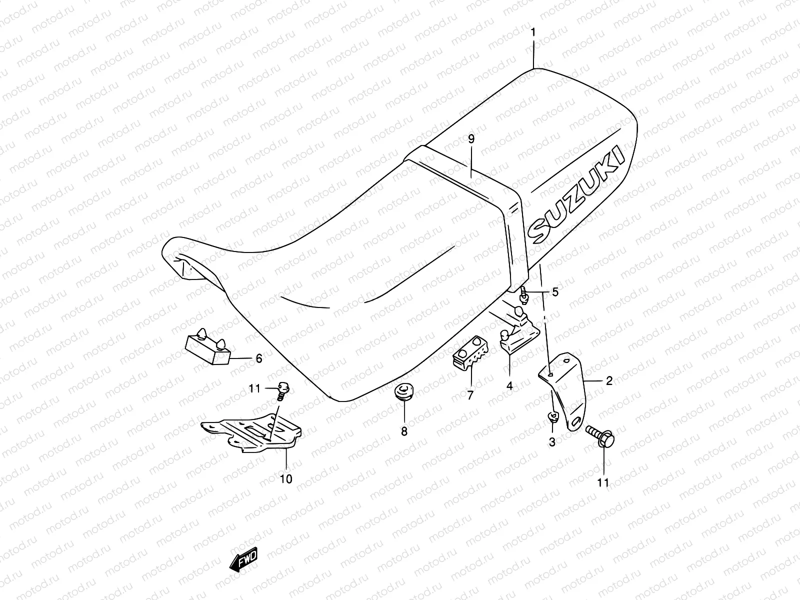 44 - SEAT (MODEL R/S/T/V/W)