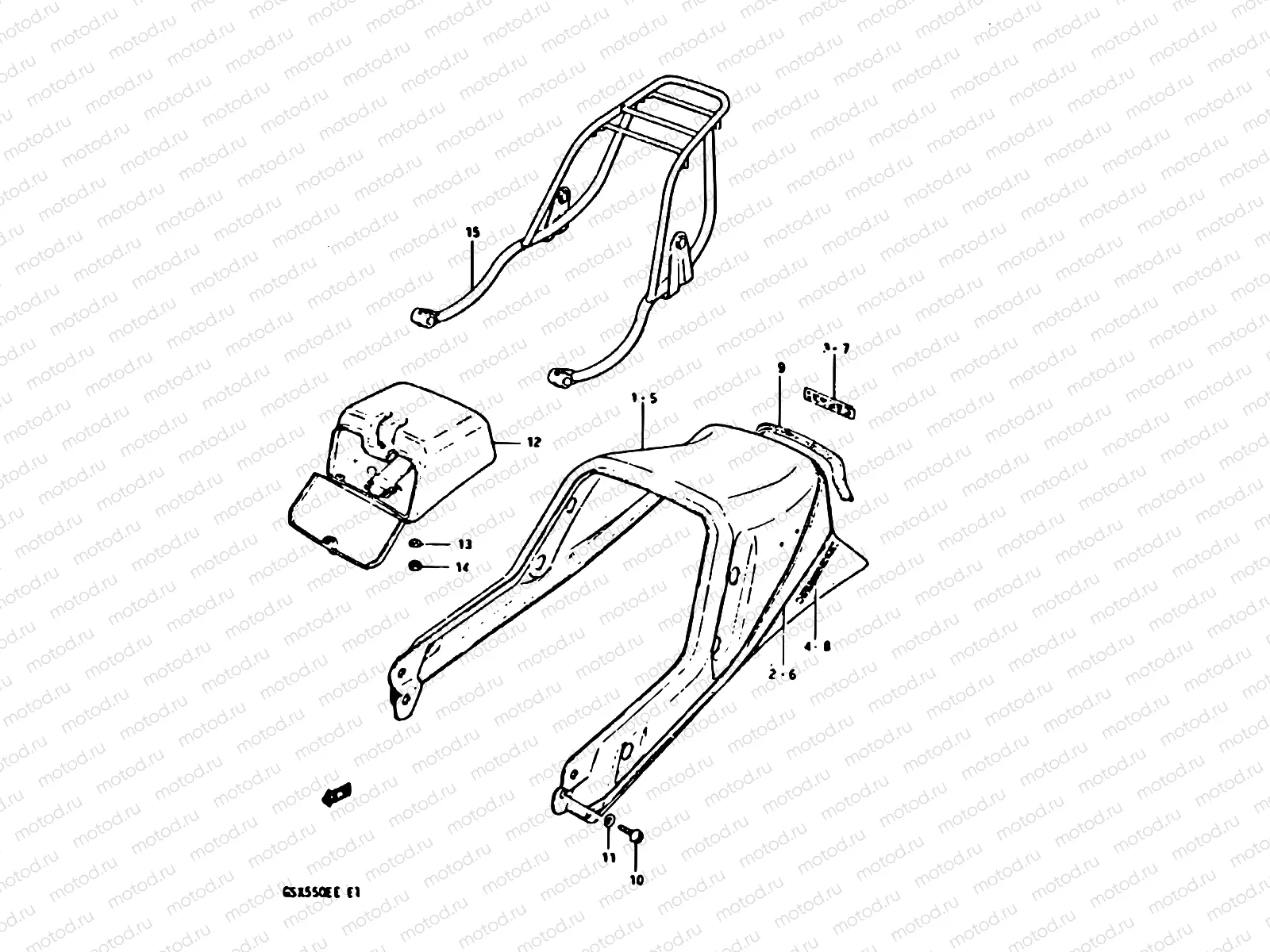 44 - SEAT TAIL COVER (MODEL D)