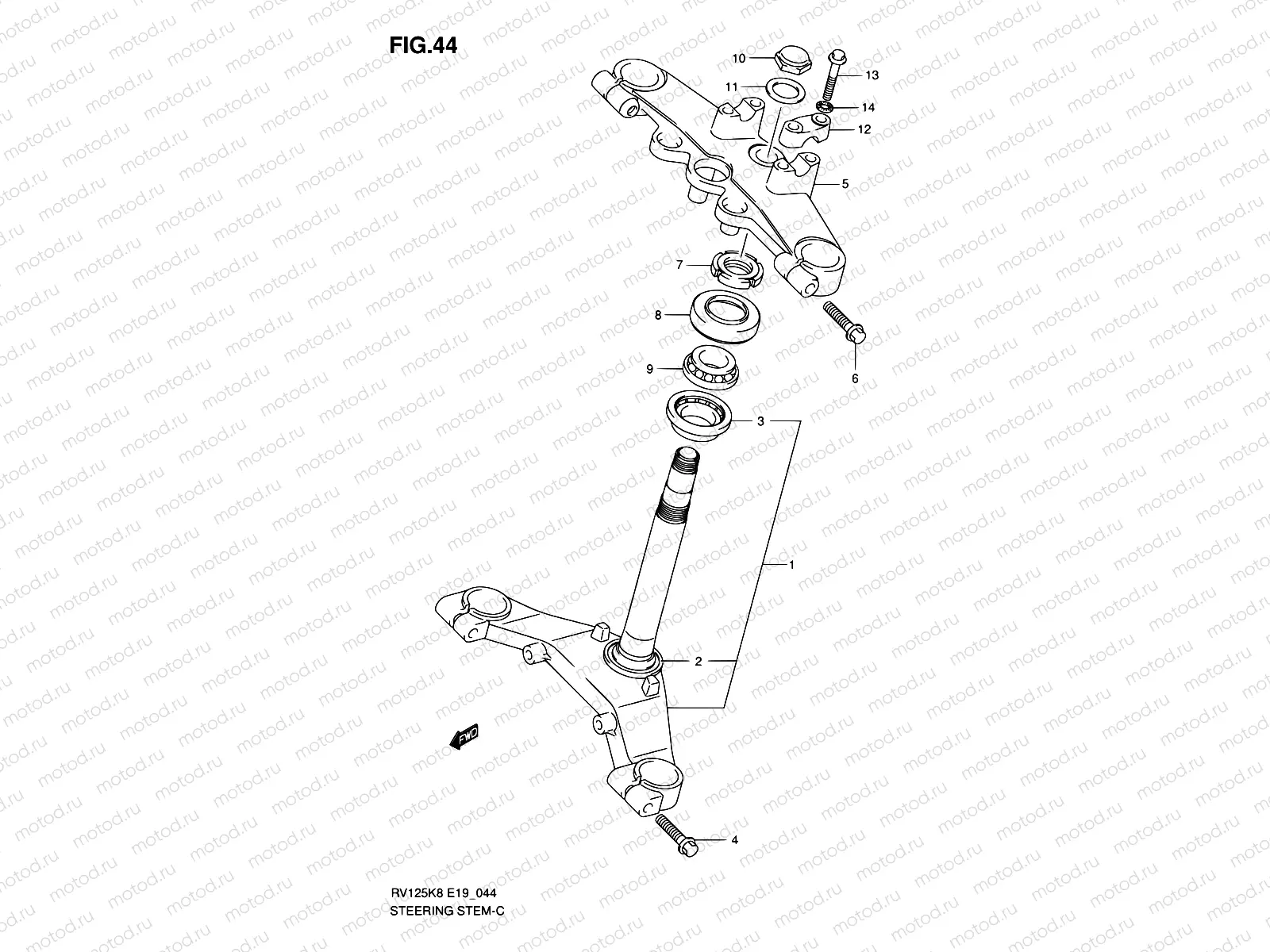 44 - STEERING STEM