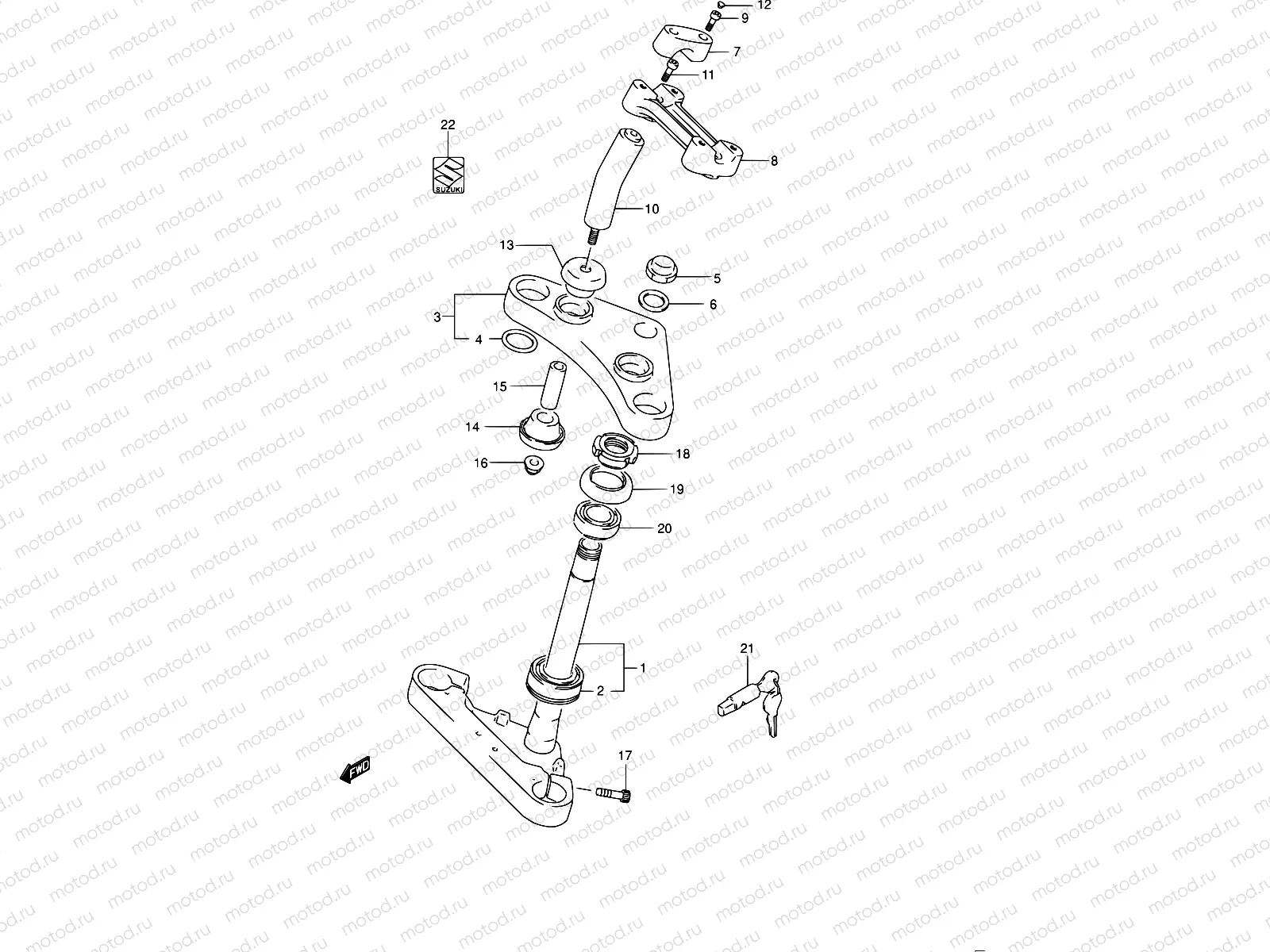 44 - STEERING STEM