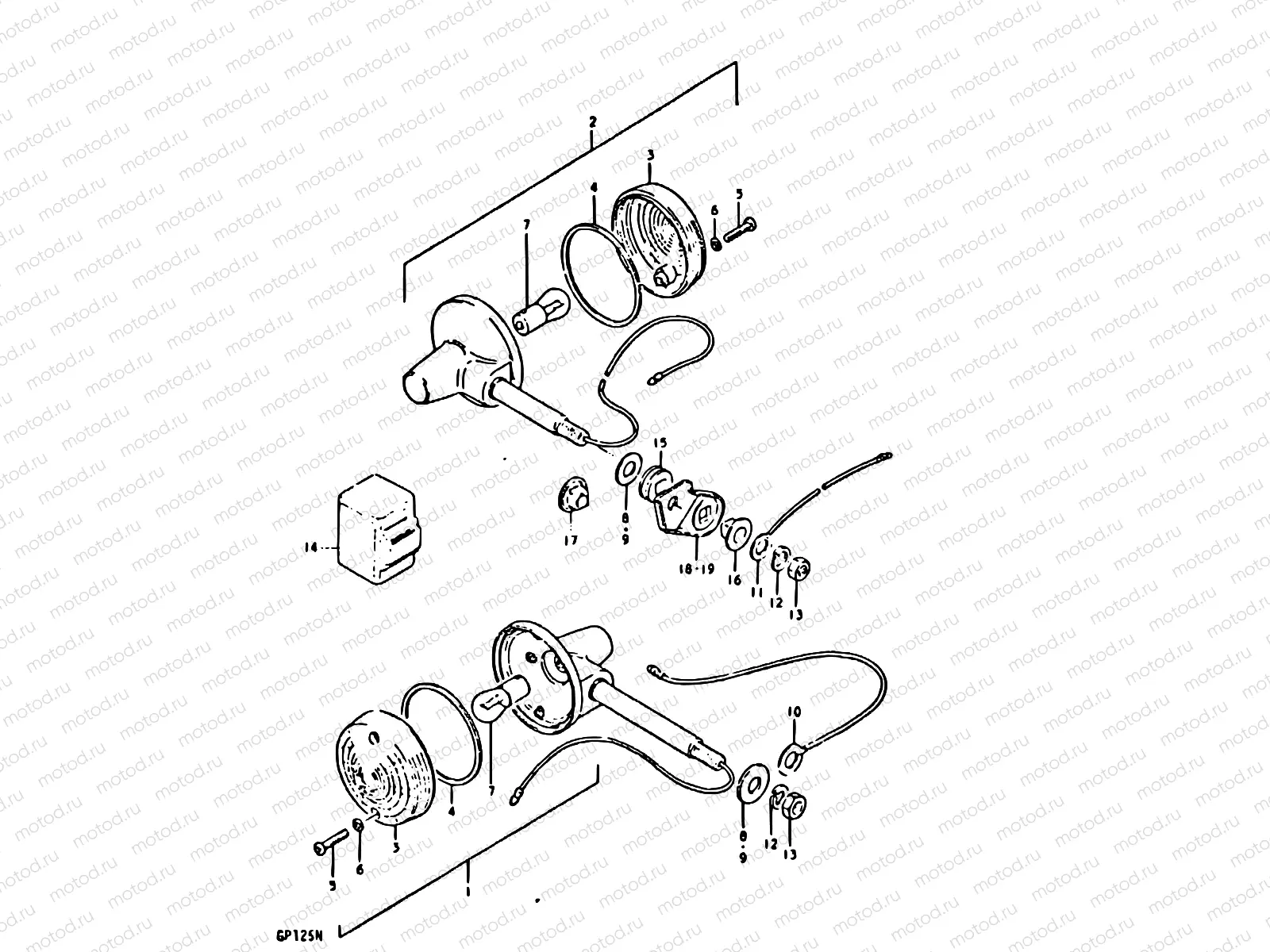44 - TURN SIGNAL LAMP (E22)