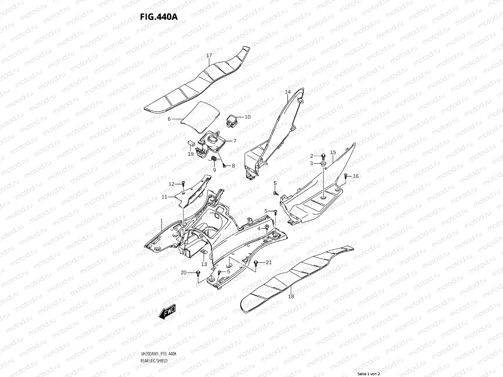 440A - REAR LEG COVER