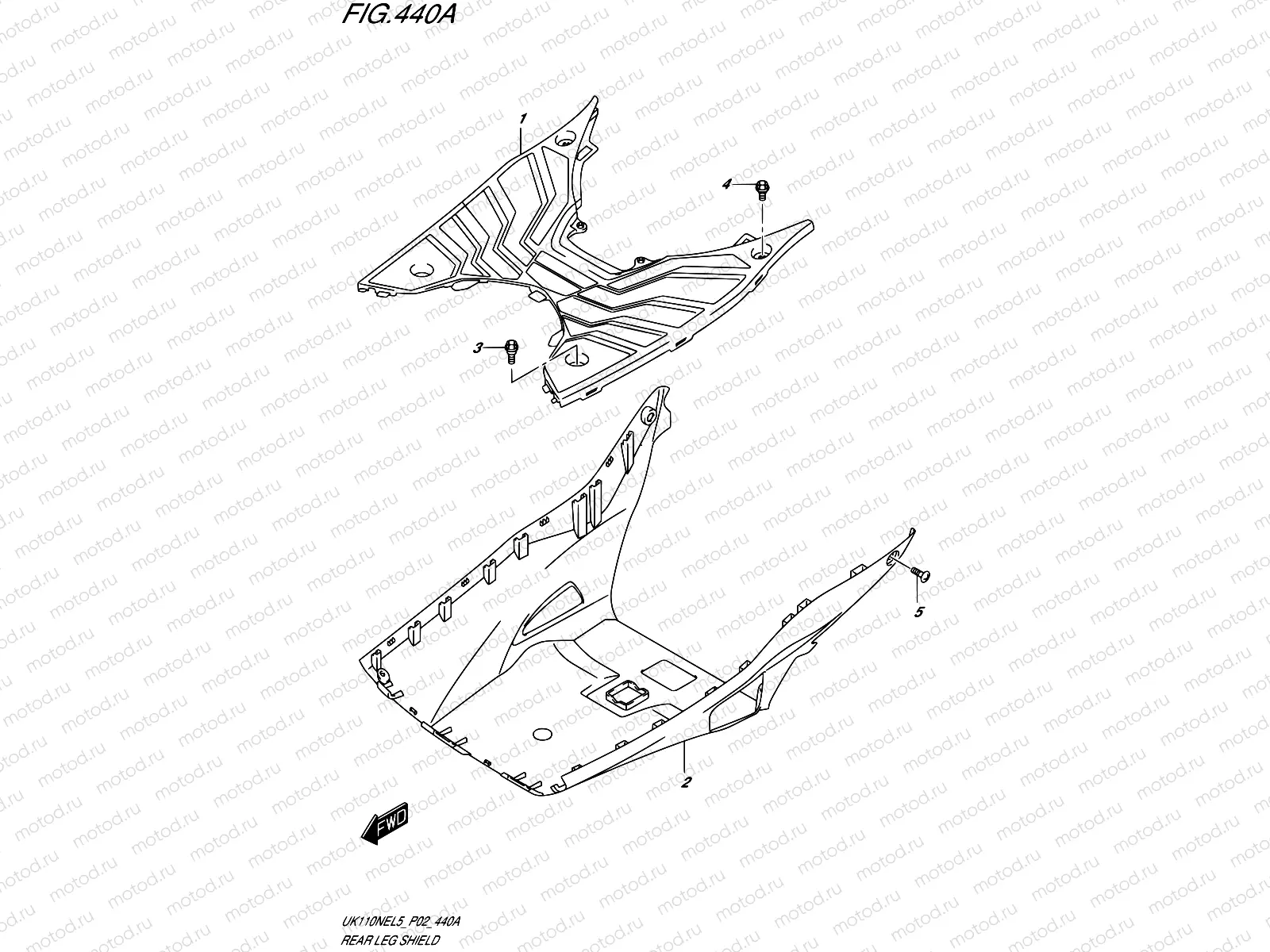 440A - REAR LEG SHIELD