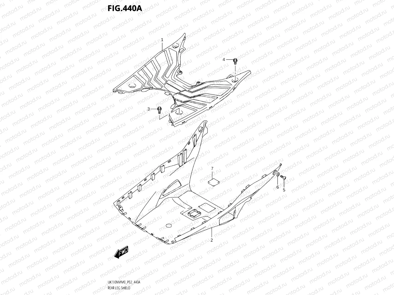 440A - REAR LEG SHIELD