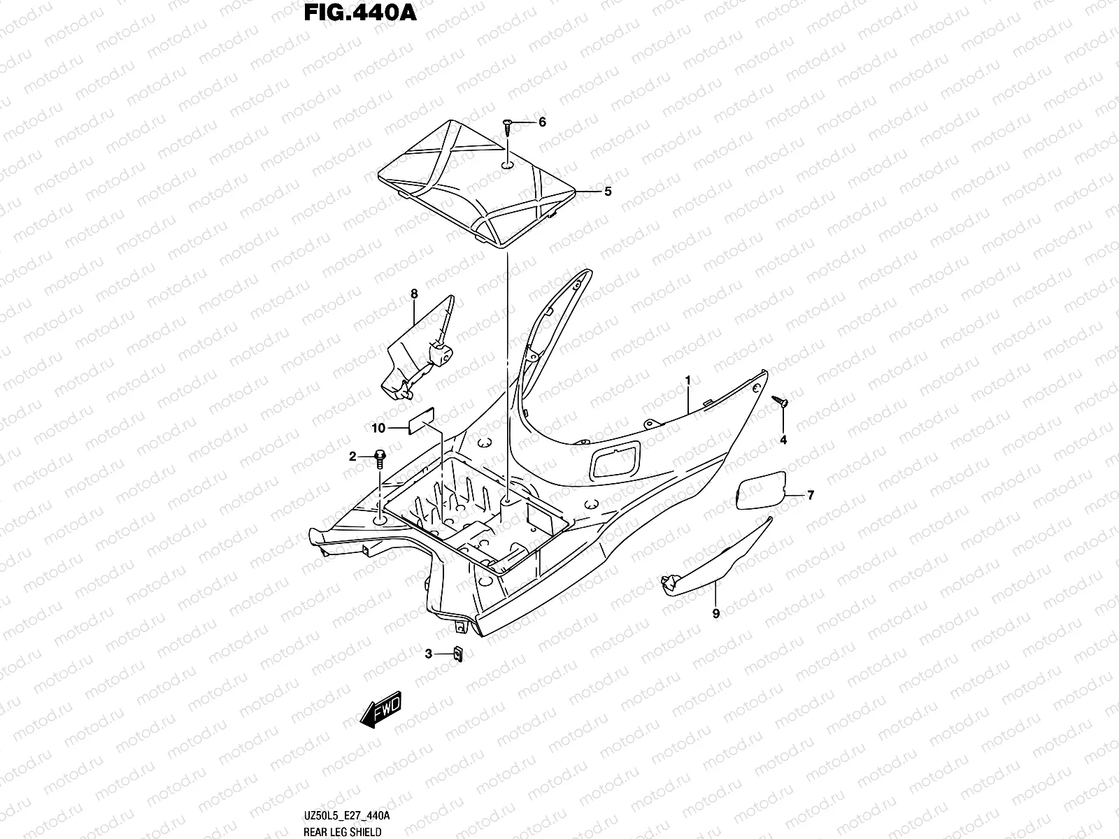 440A - REAR LEG SHIELD