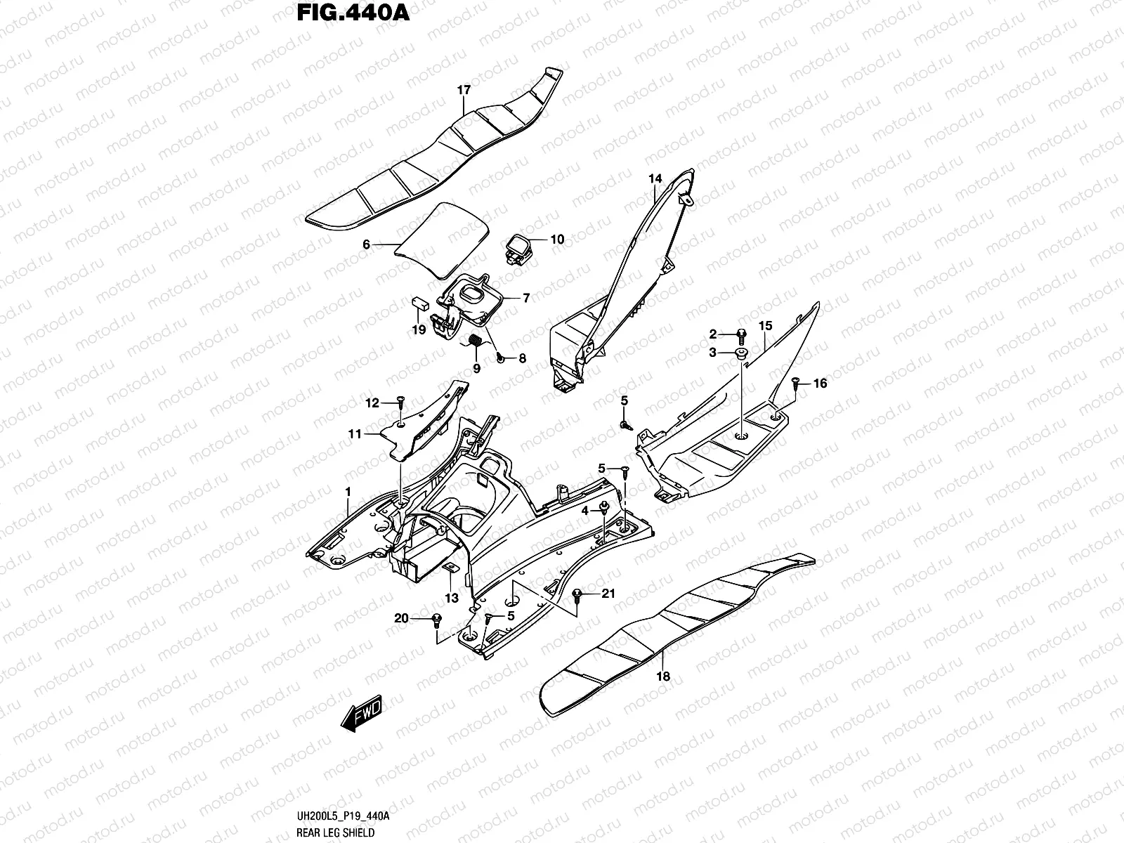 440A - REAR LEG SHIELD