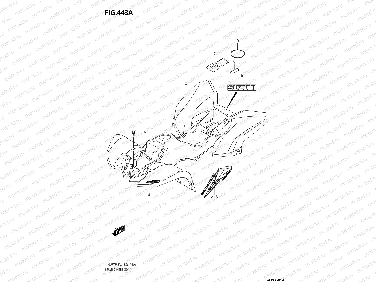 443A - FRAME CENTER COVER