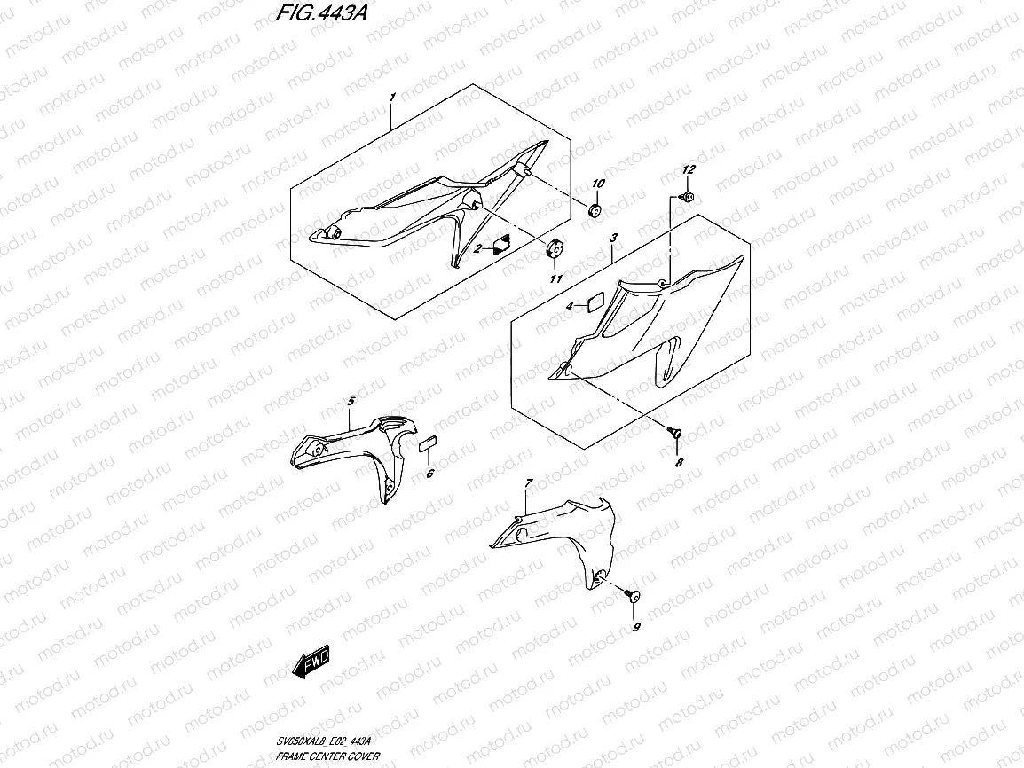 443A - FRAME CENTER COVER