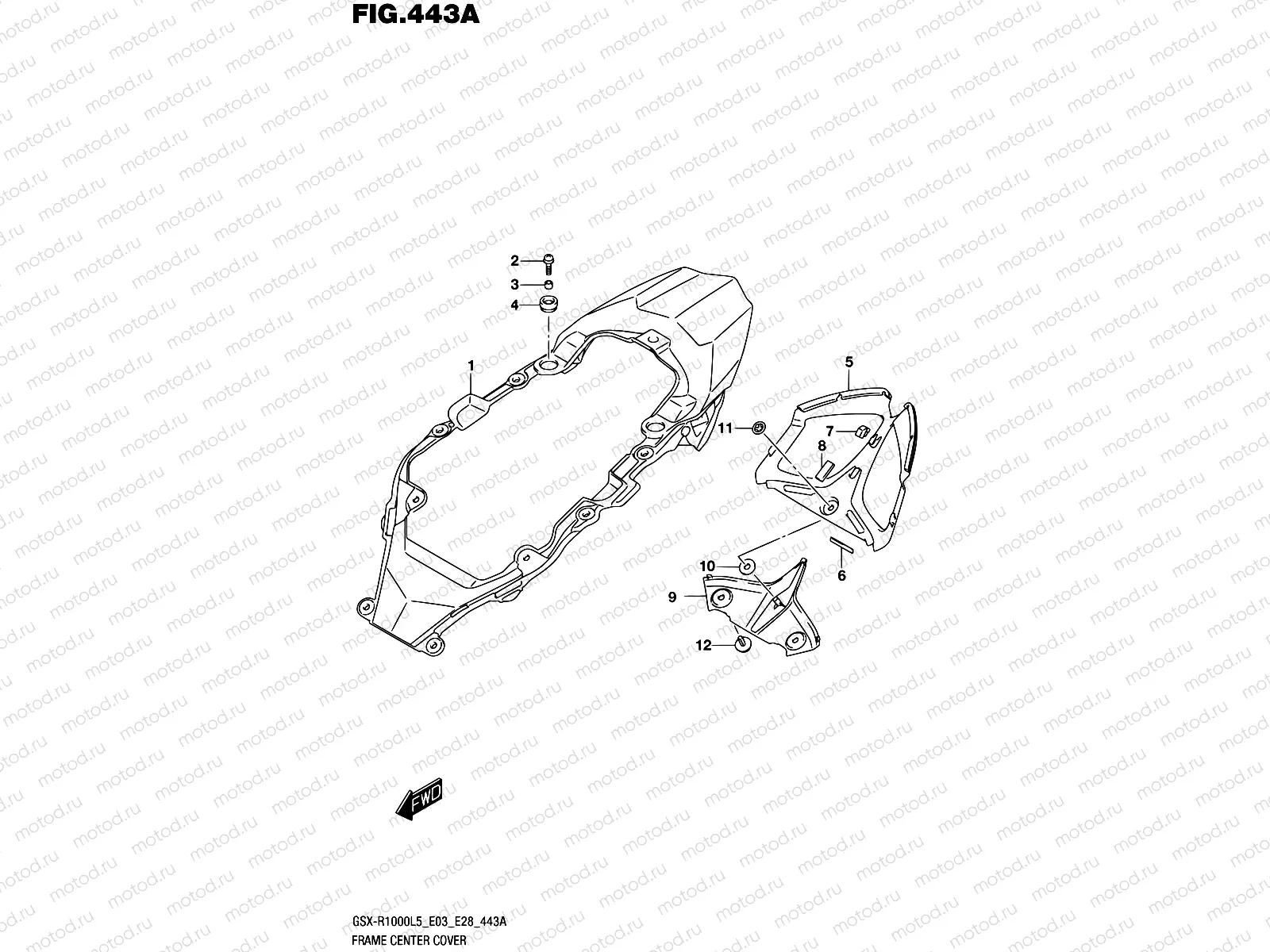 443A - FRAME CENTER COVER