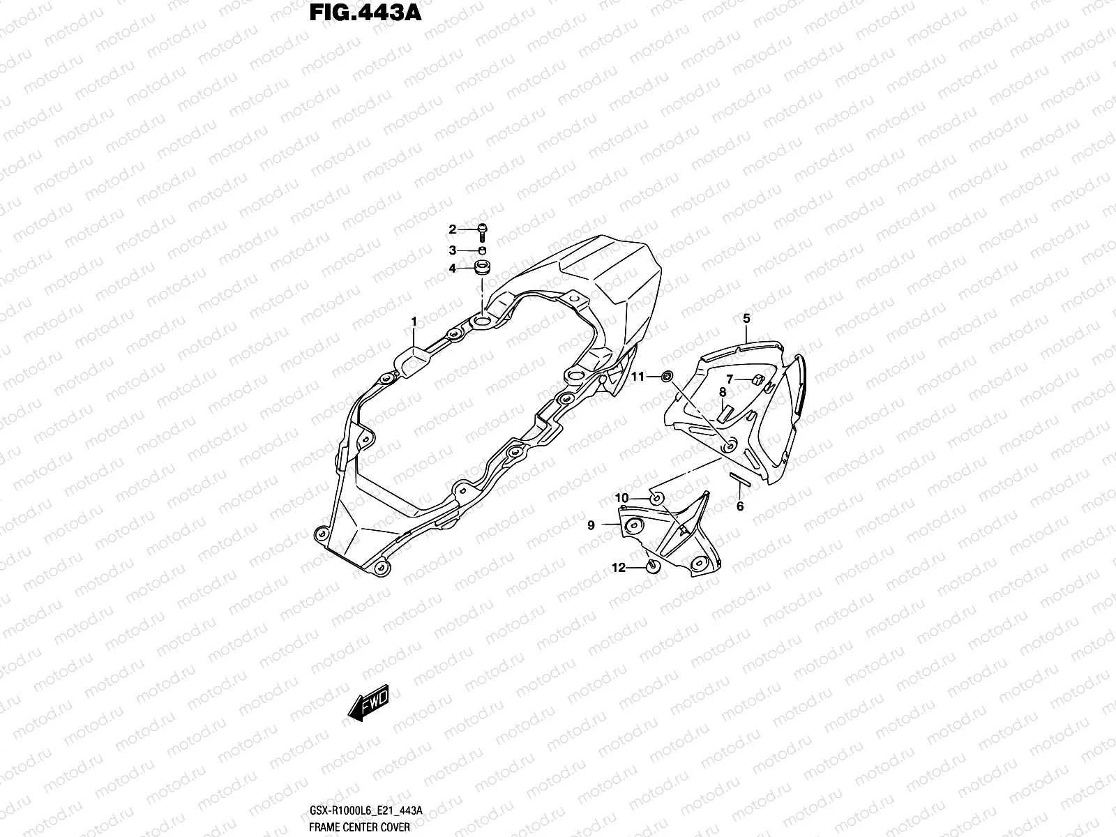 443A - FRAME CENTER COVER