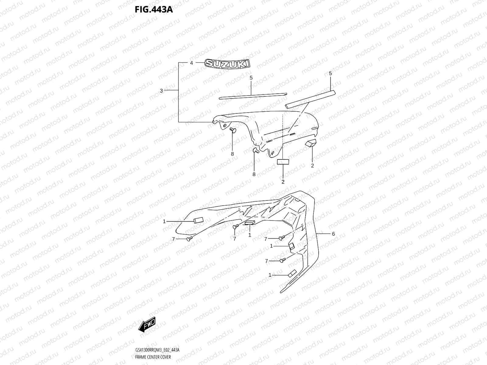 443A - FRAME CENTER COVER