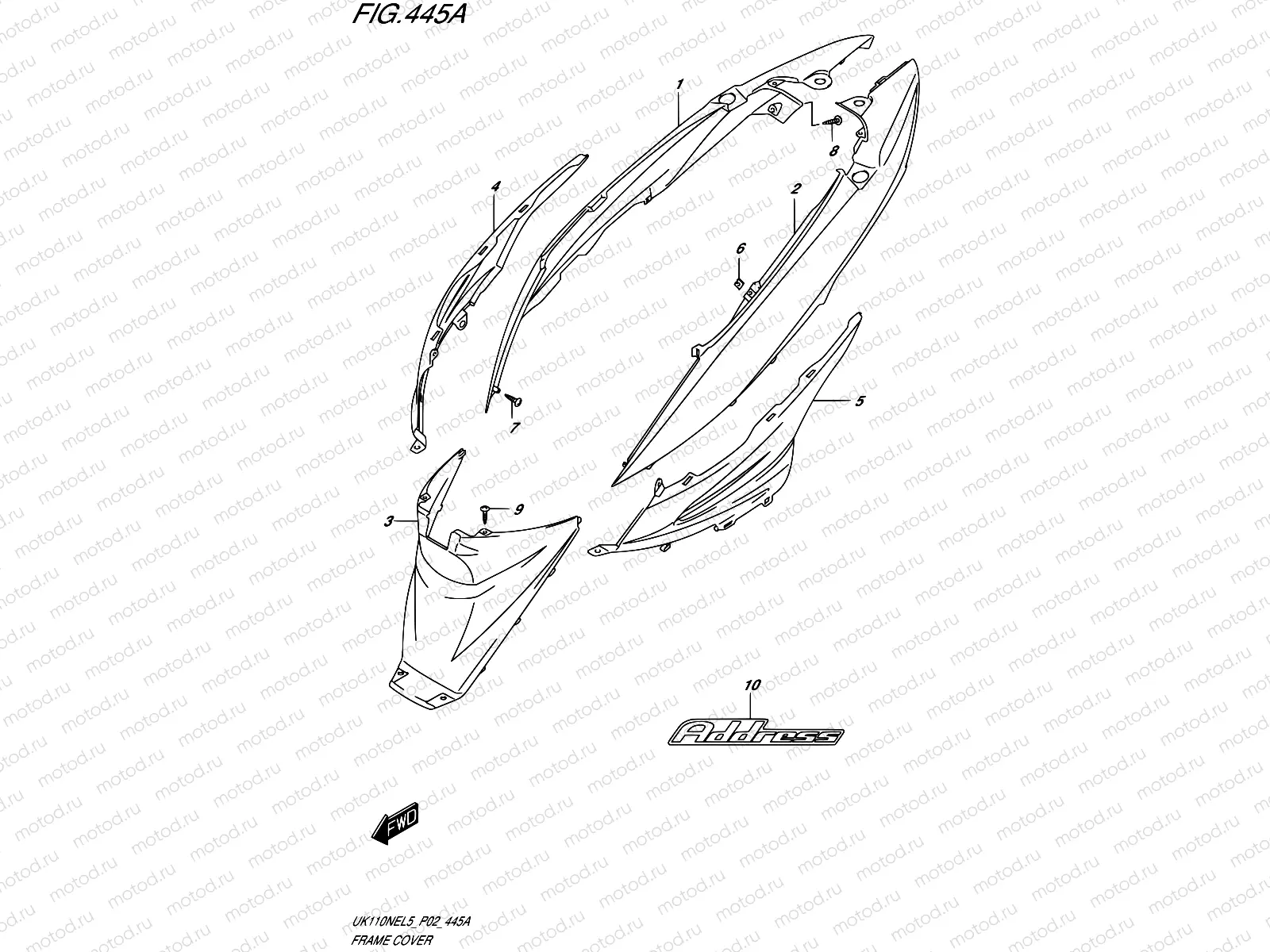 445A - FRAME COVER
