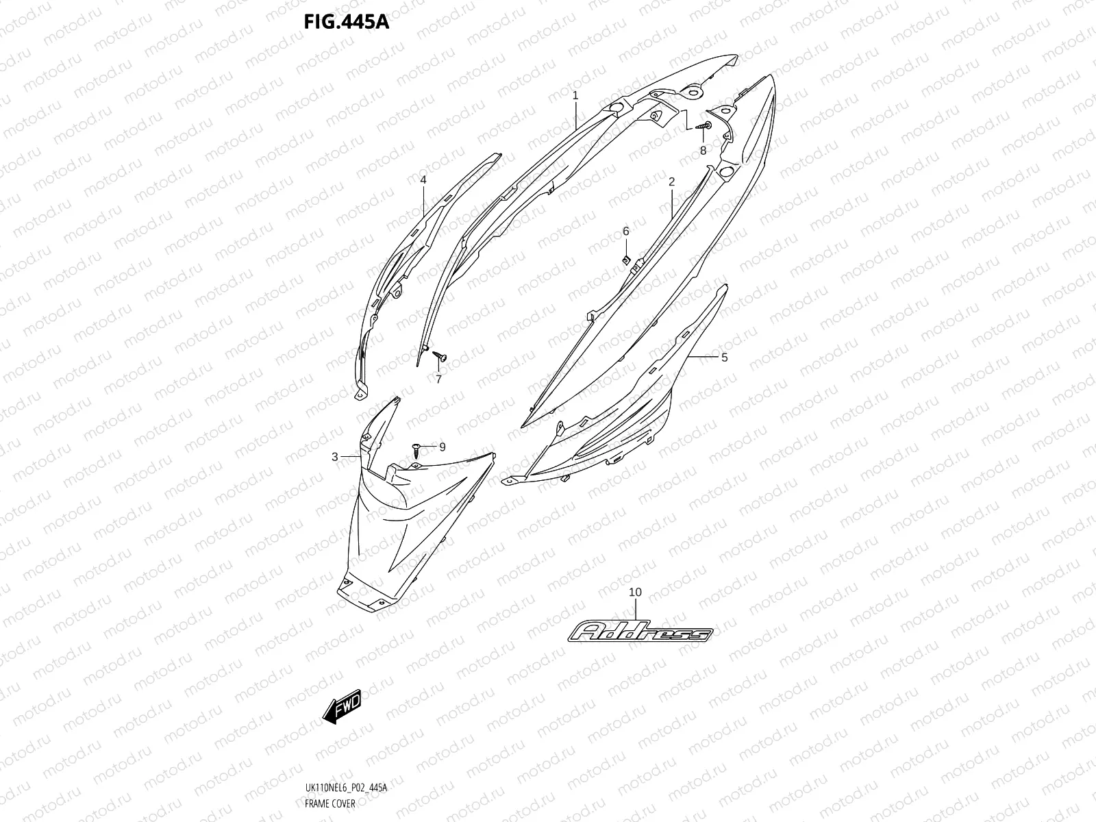 445A - FRAME COVER