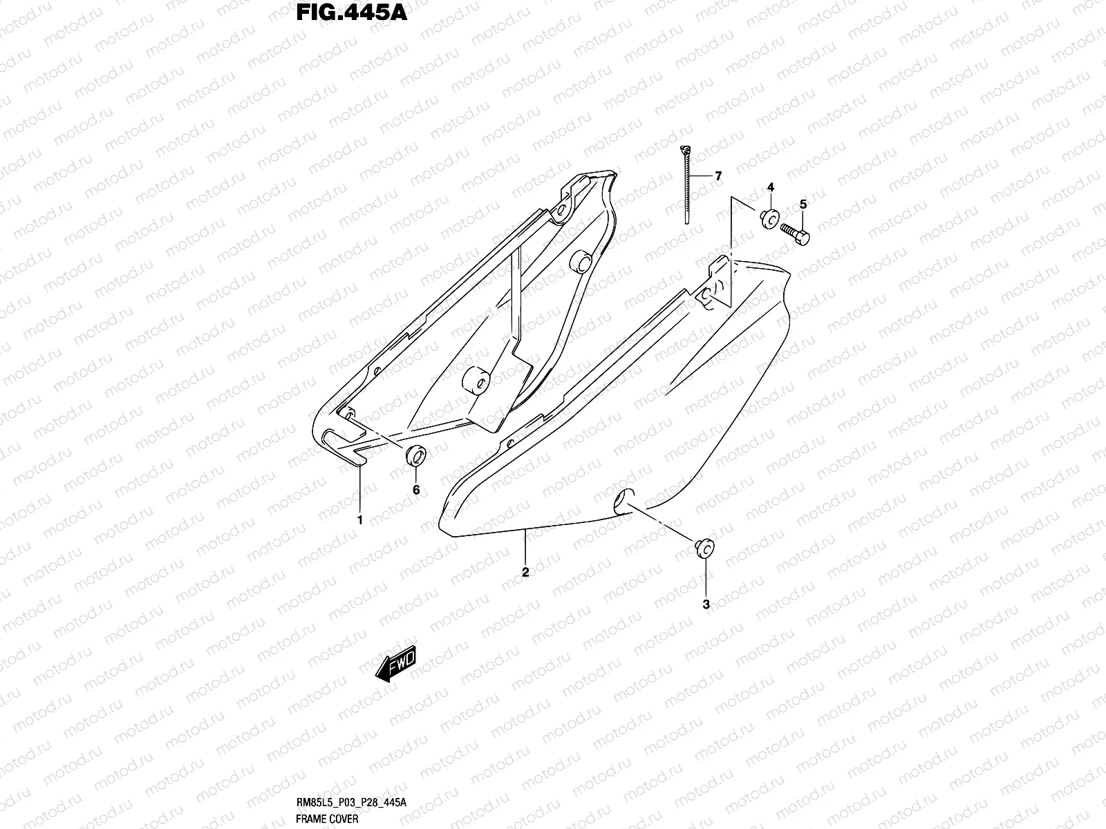 445A - FRAME COVER