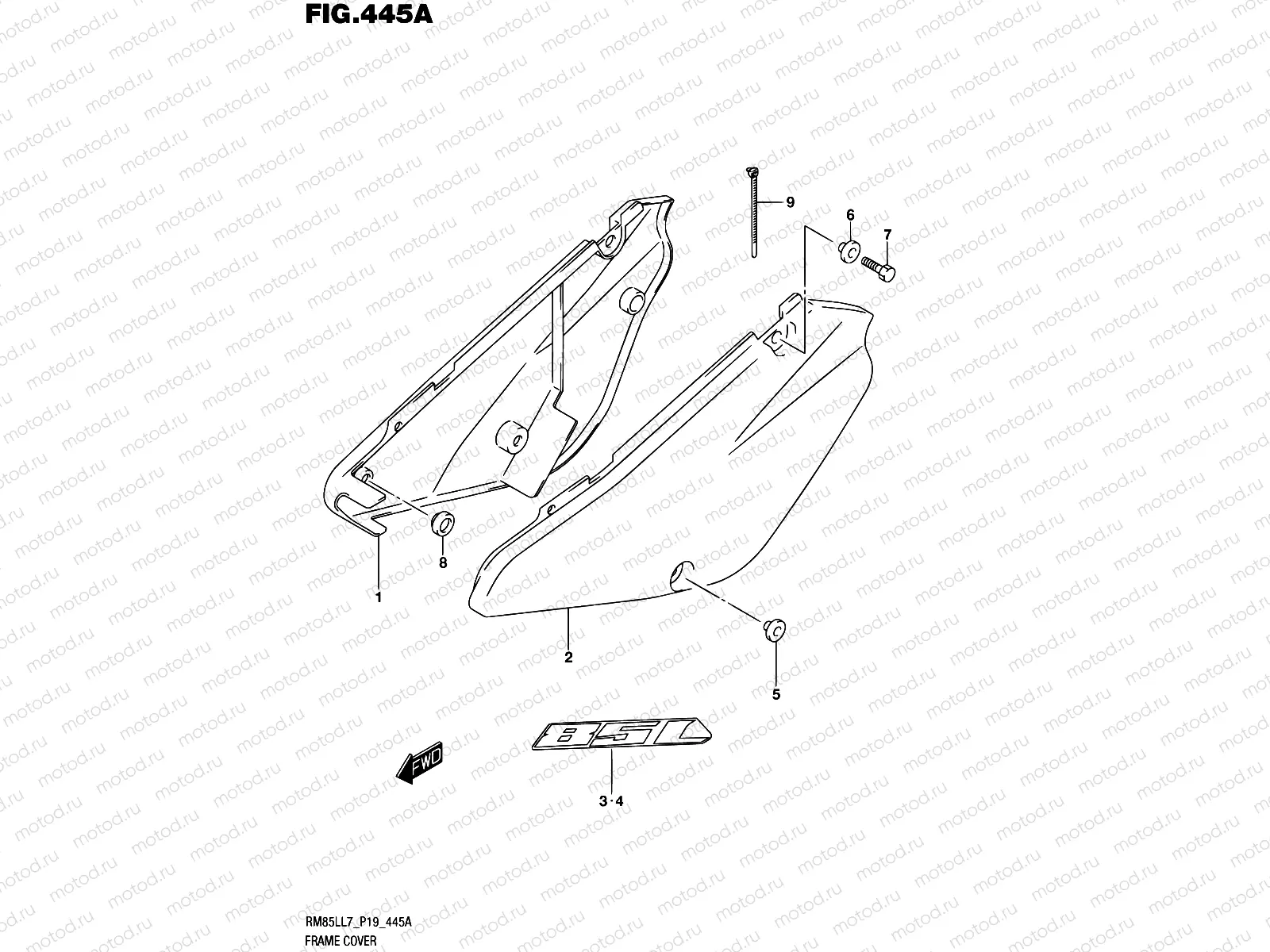 445A - FRAME COVER