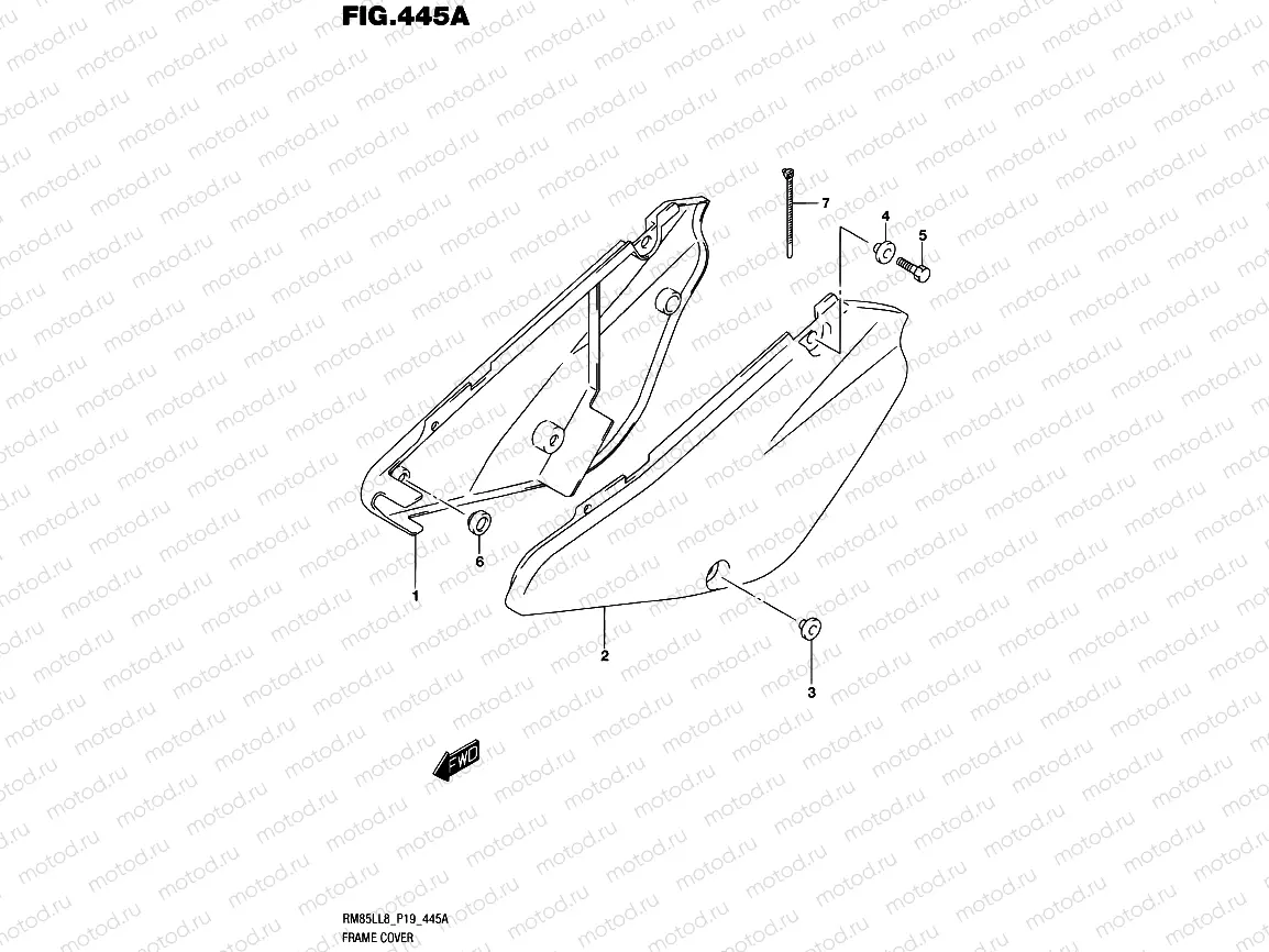 445A - FRAME COVER