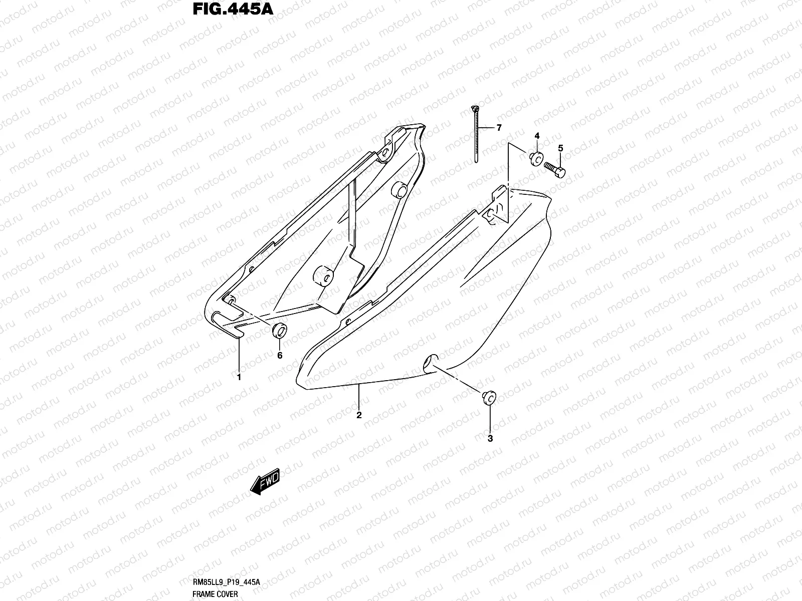 445A - FRAME COVER