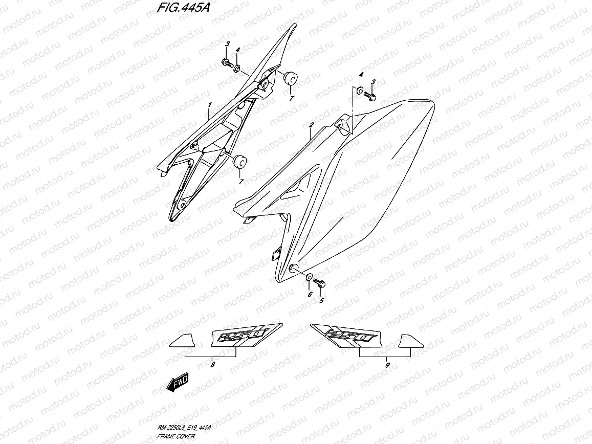 445A - FRAME COVER