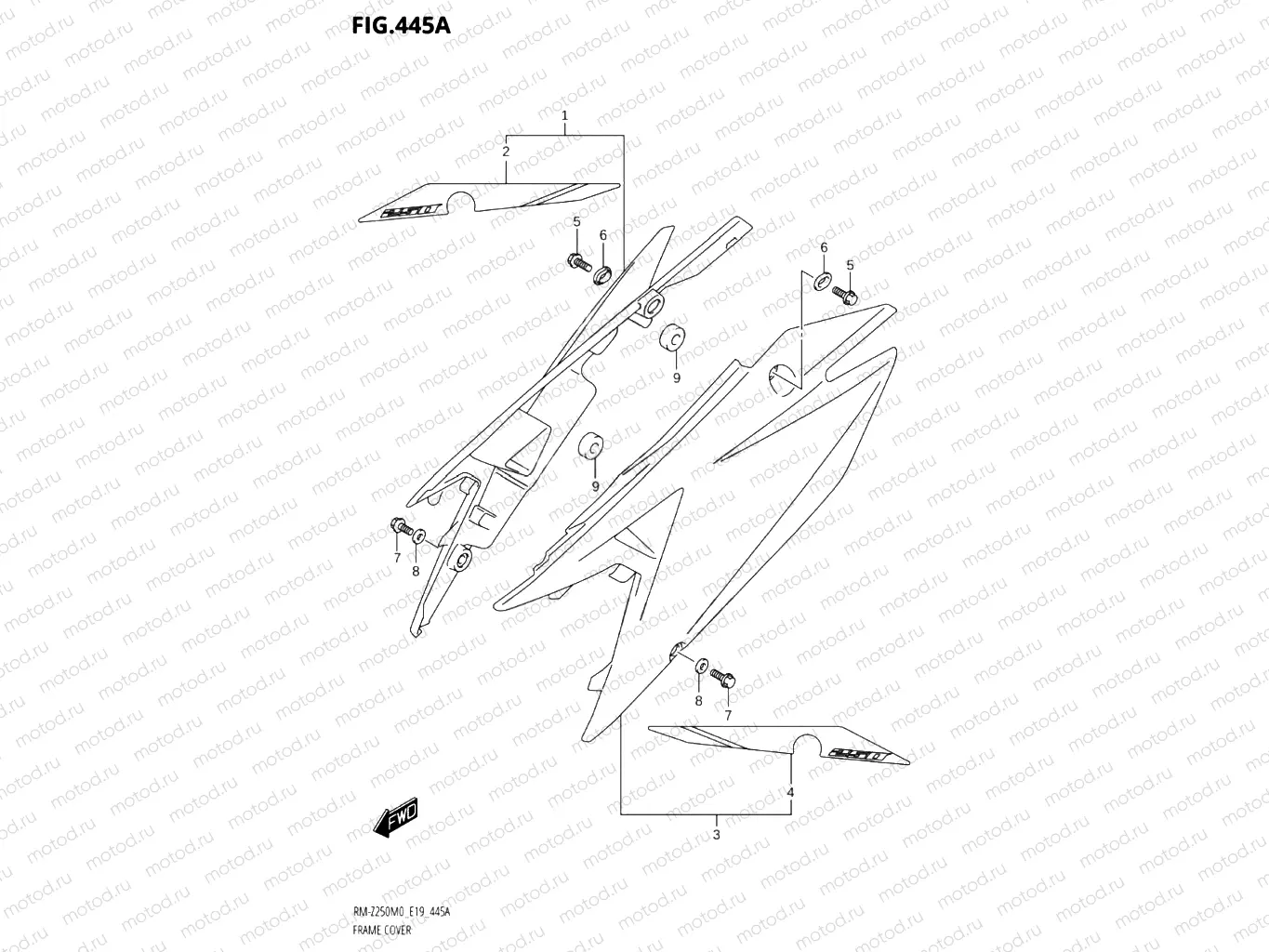 445A - FRAME COVER