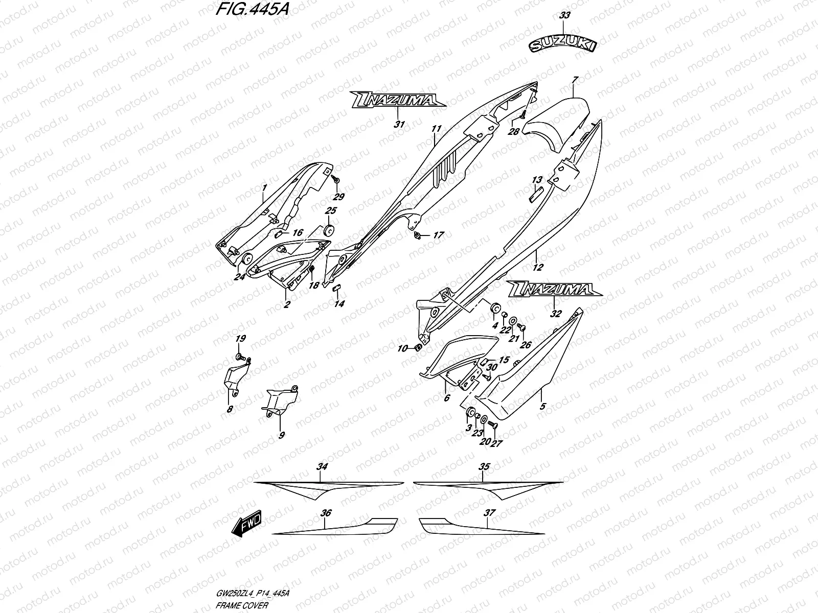 445A - FRAME COVER