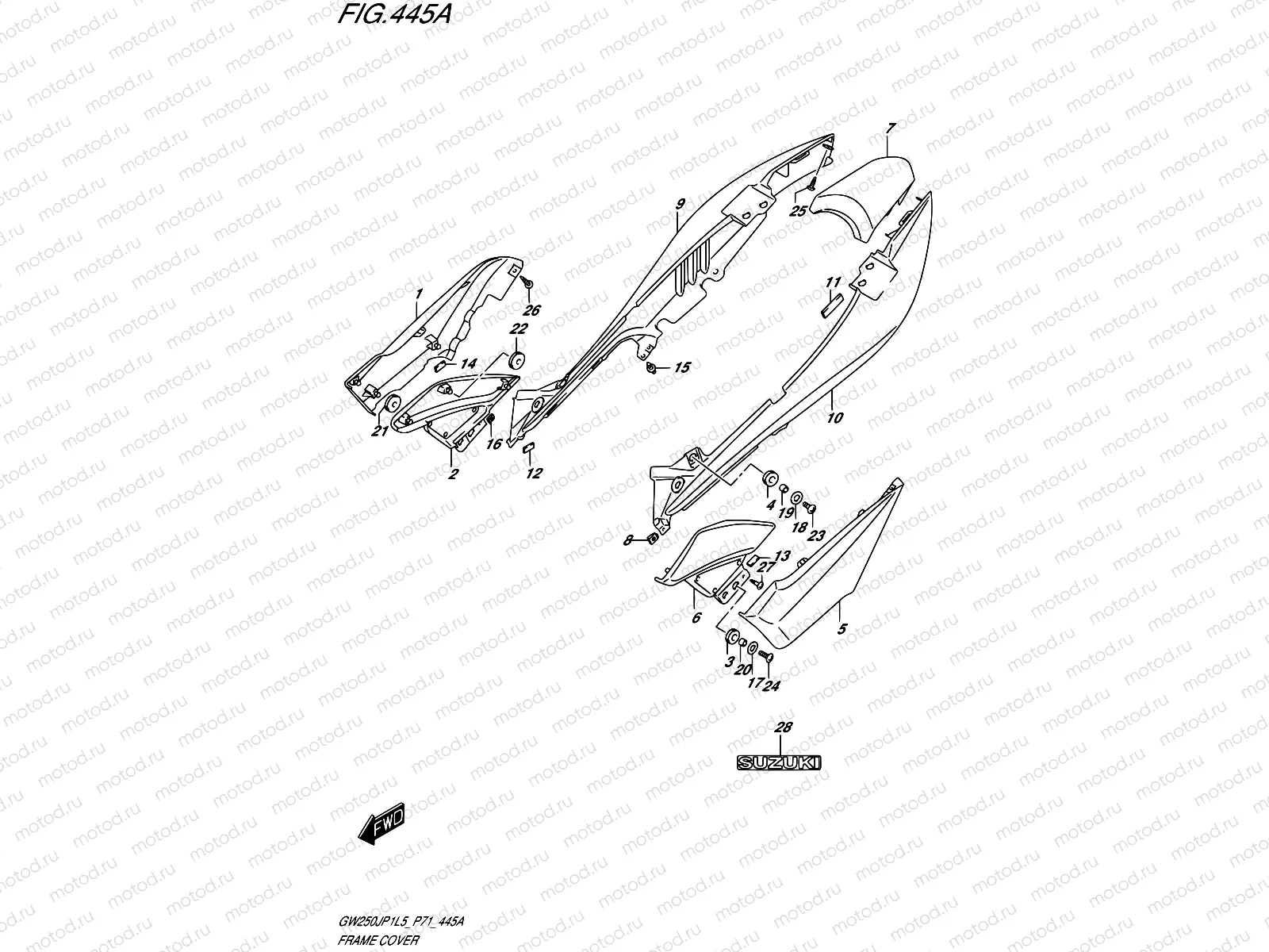 445A - FRAME COVER