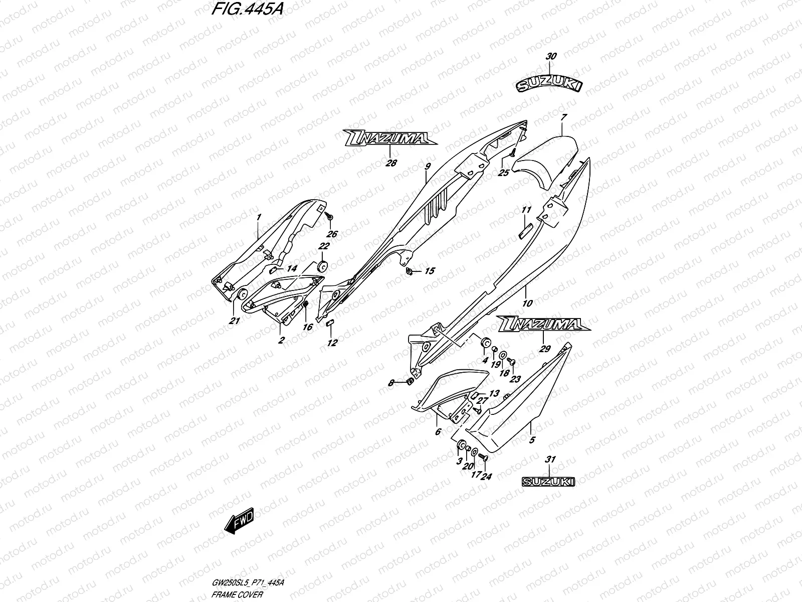 445A - FRAME COVER