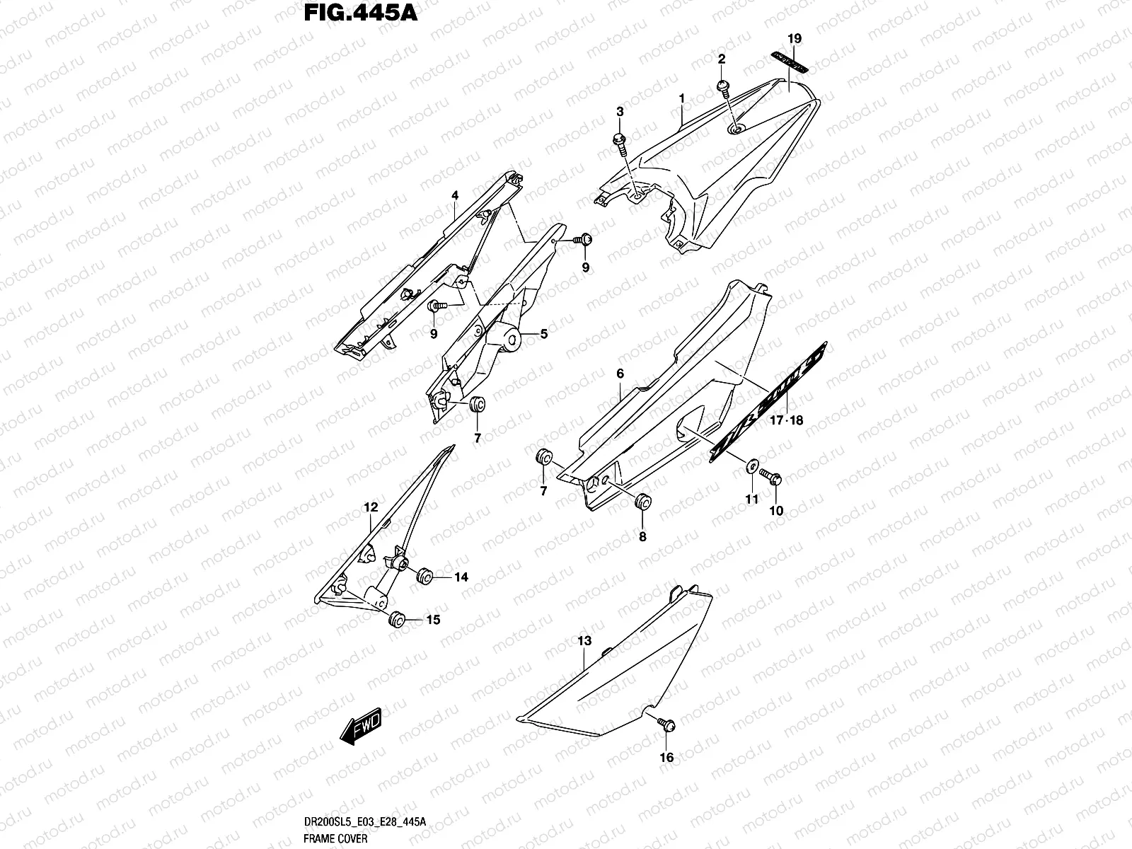 445A - FRAME COVER