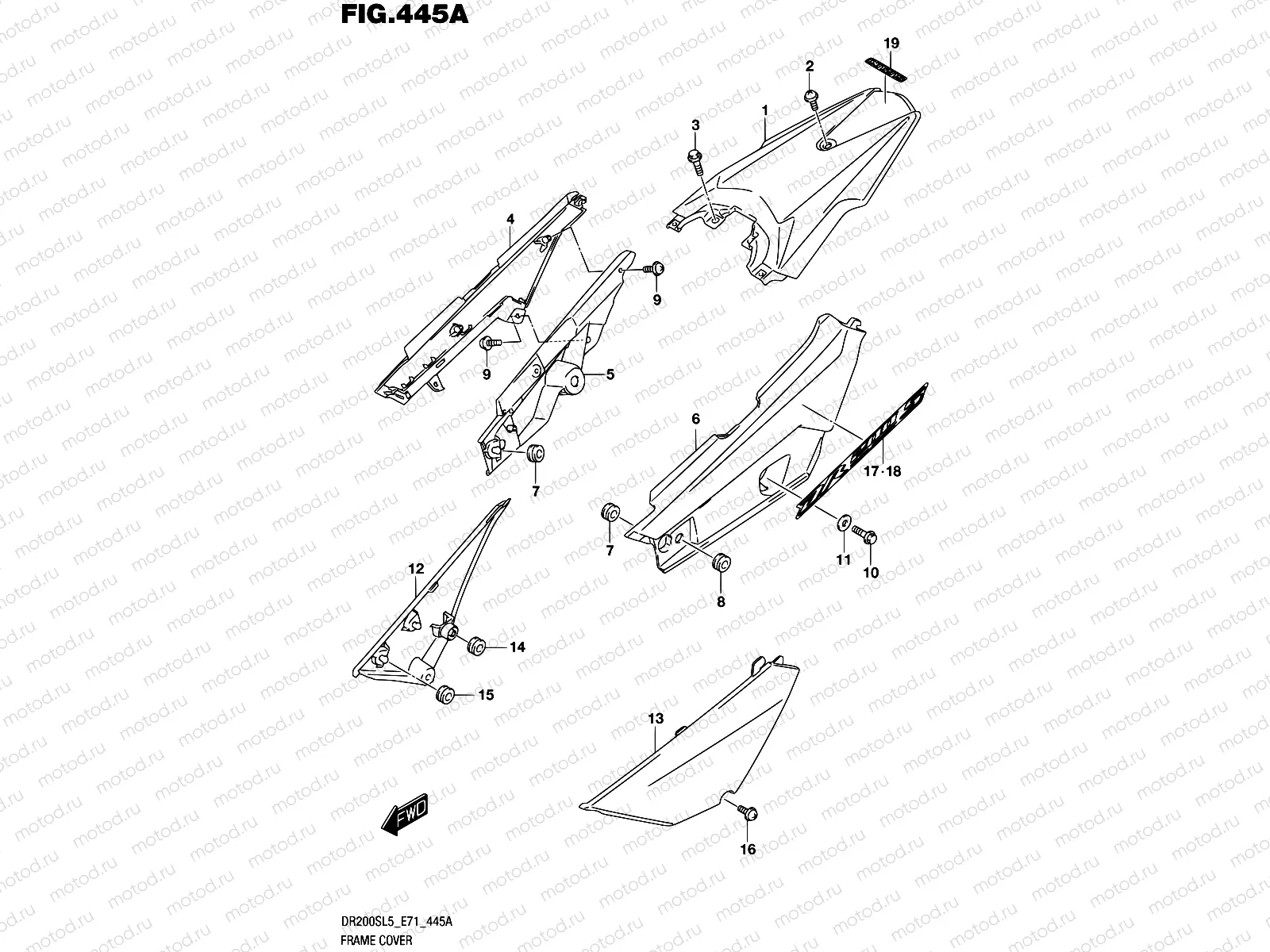 445A - FRAME COVER