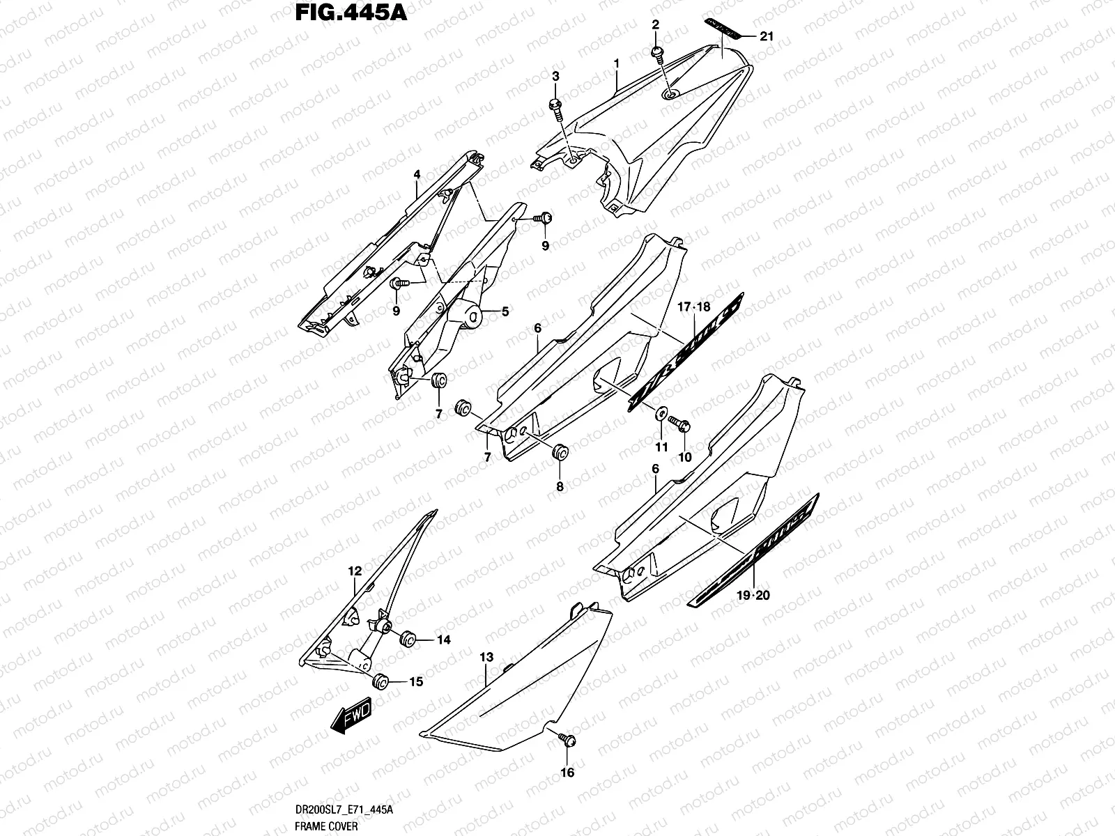 445A - FRAME COVER