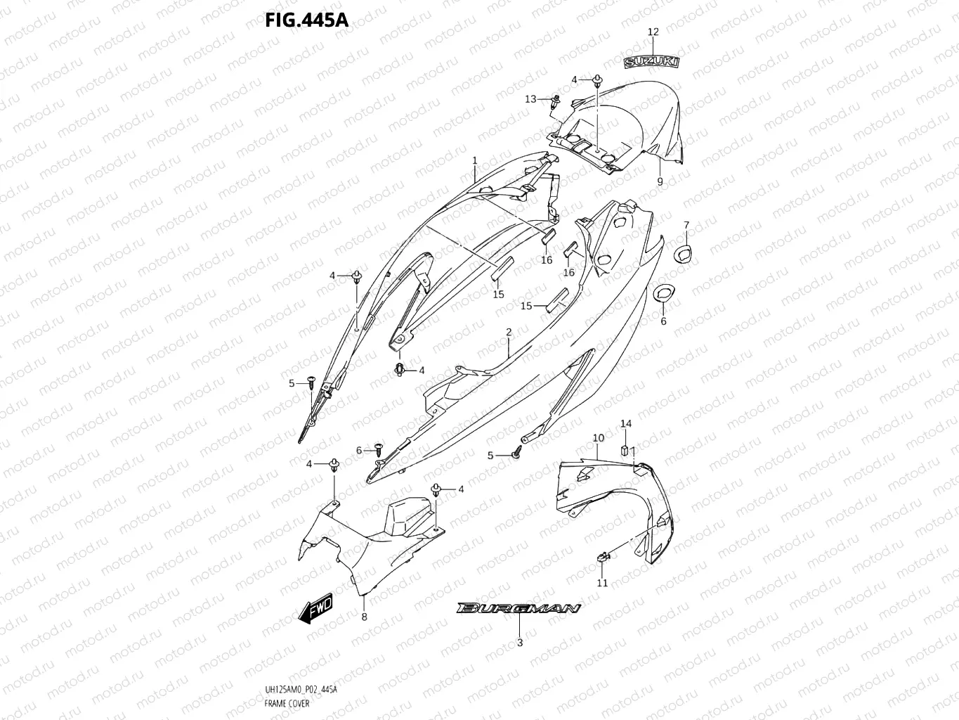 445A - FRAME COVER