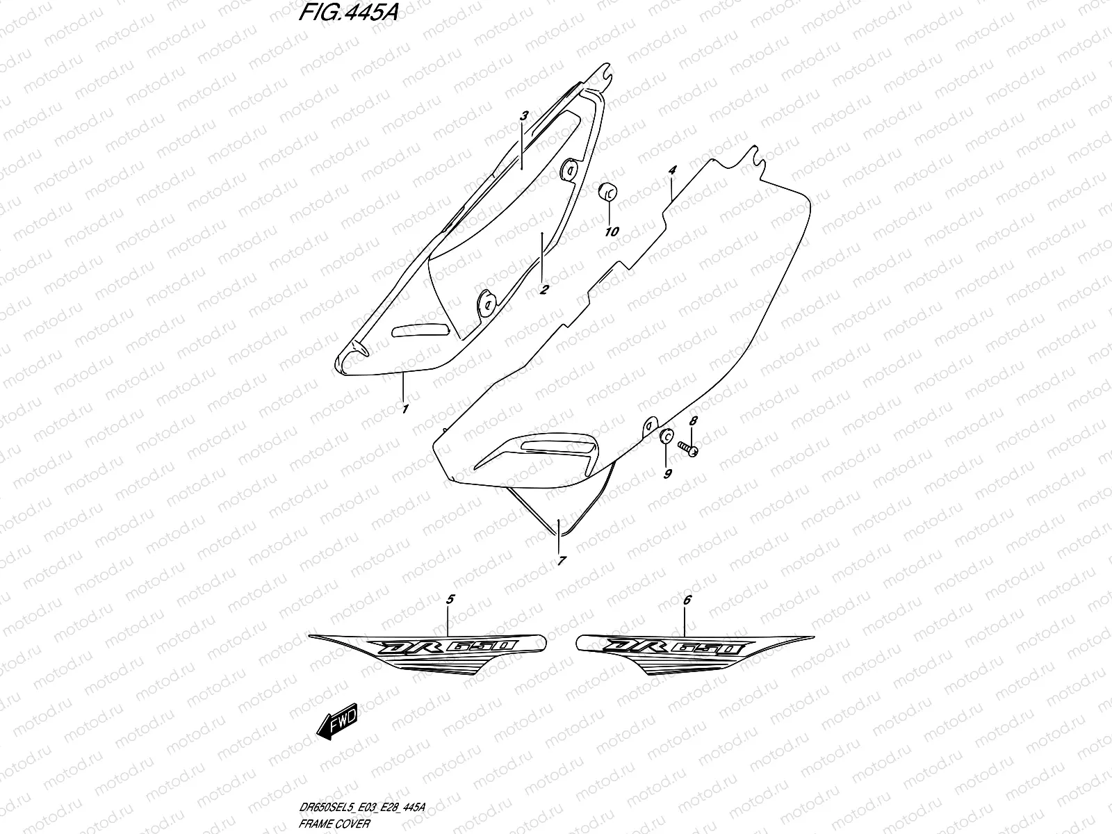 445A - FRAME COVER