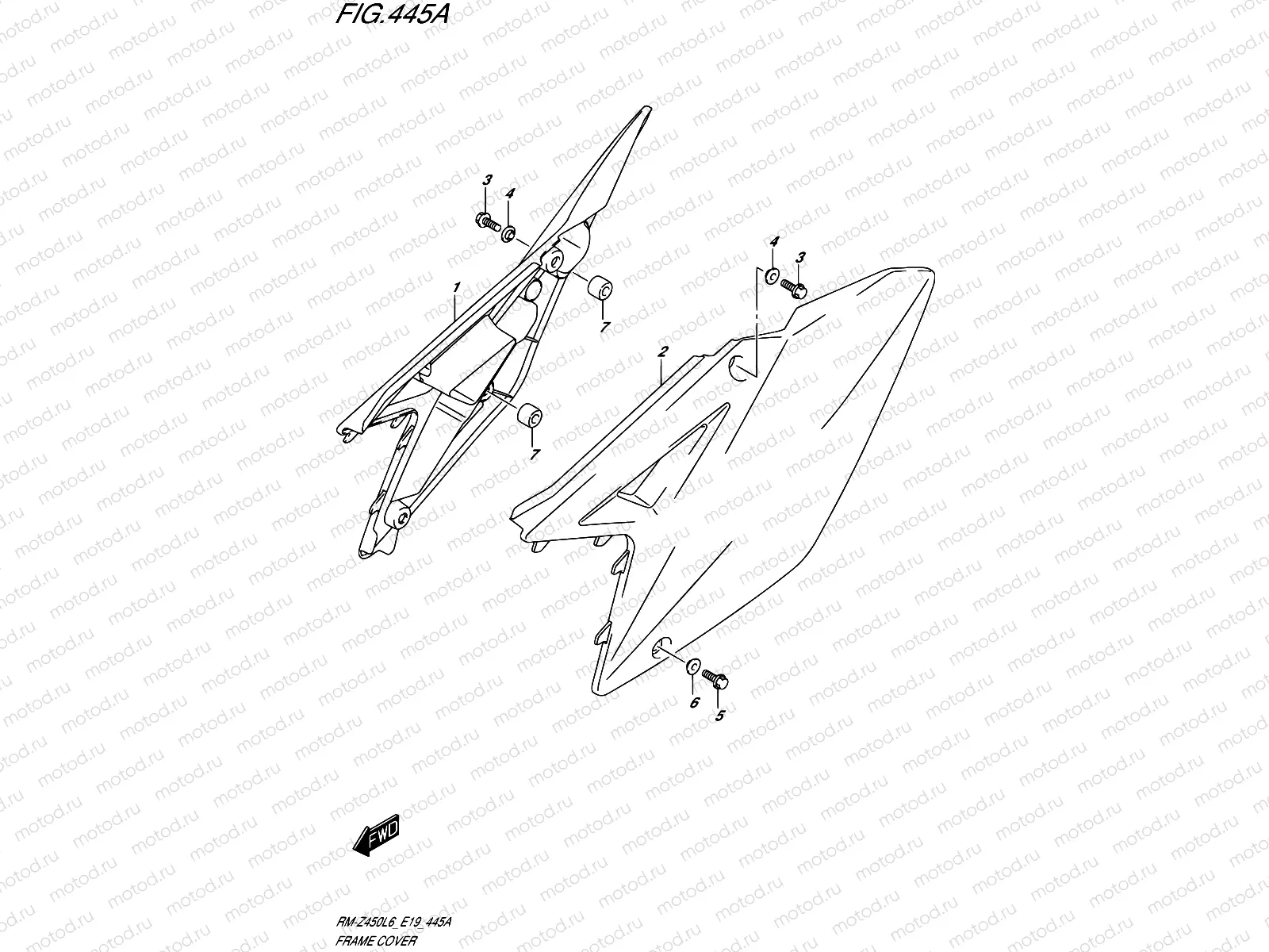 445A - FRAME COVER