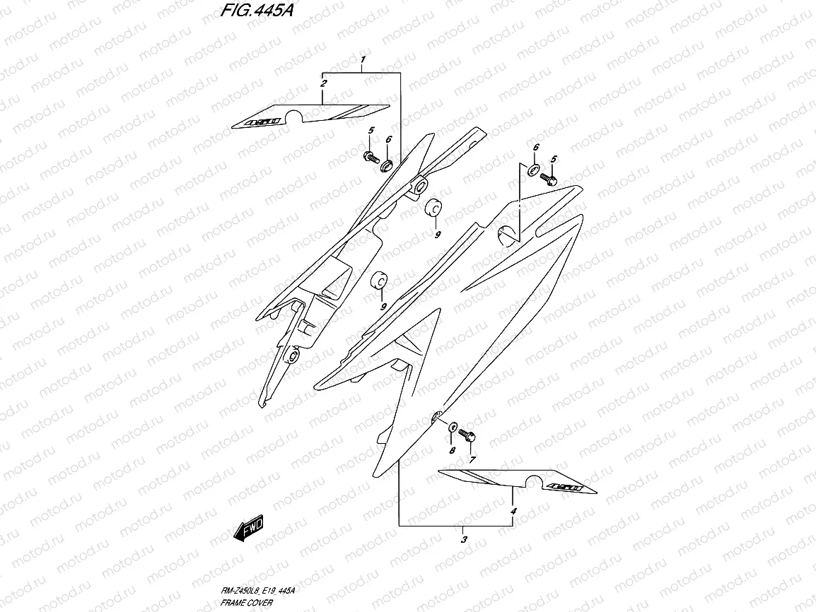 445A - FRAME COVER