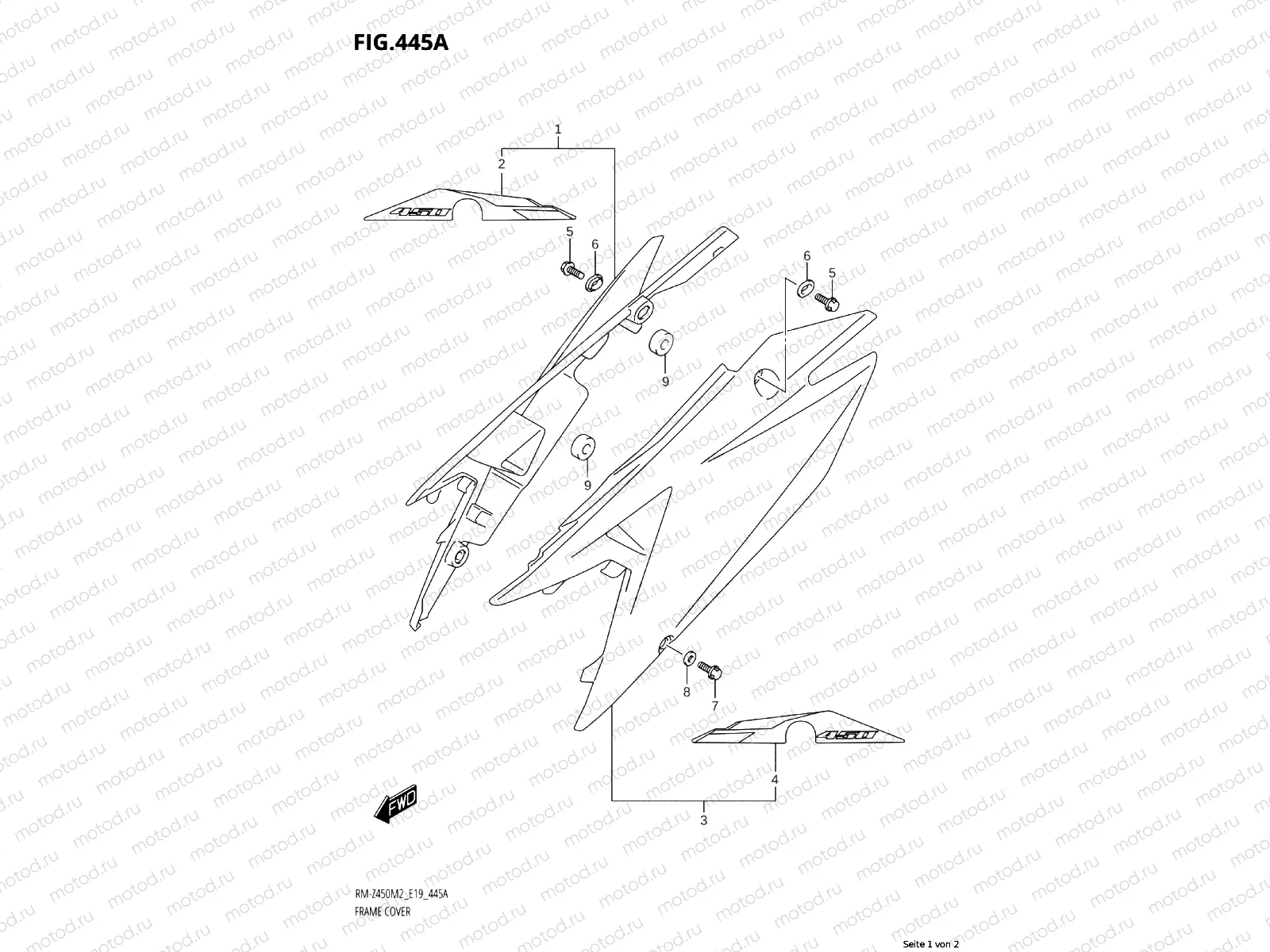 445A - FRAME COVER