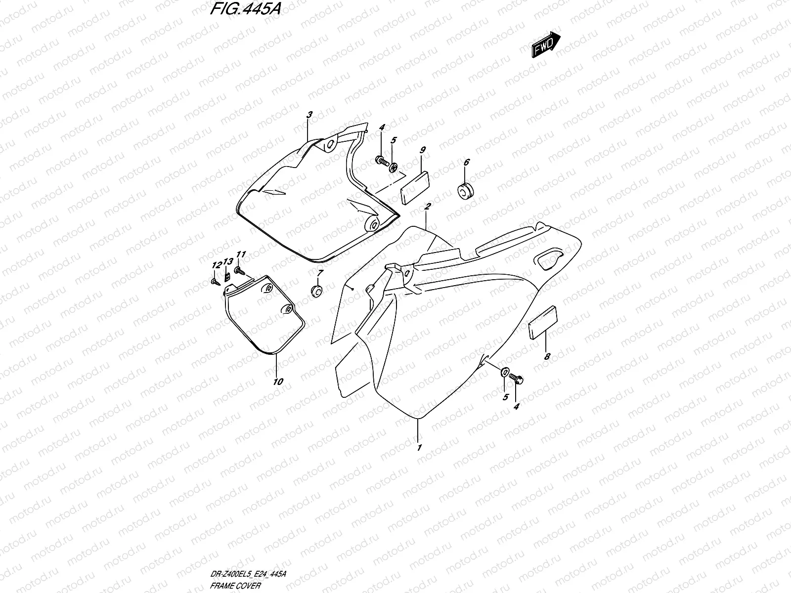 445A - FRAME COVER
