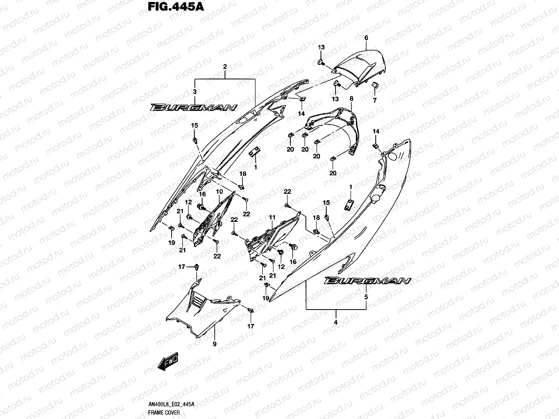 445A - FRAME COVER