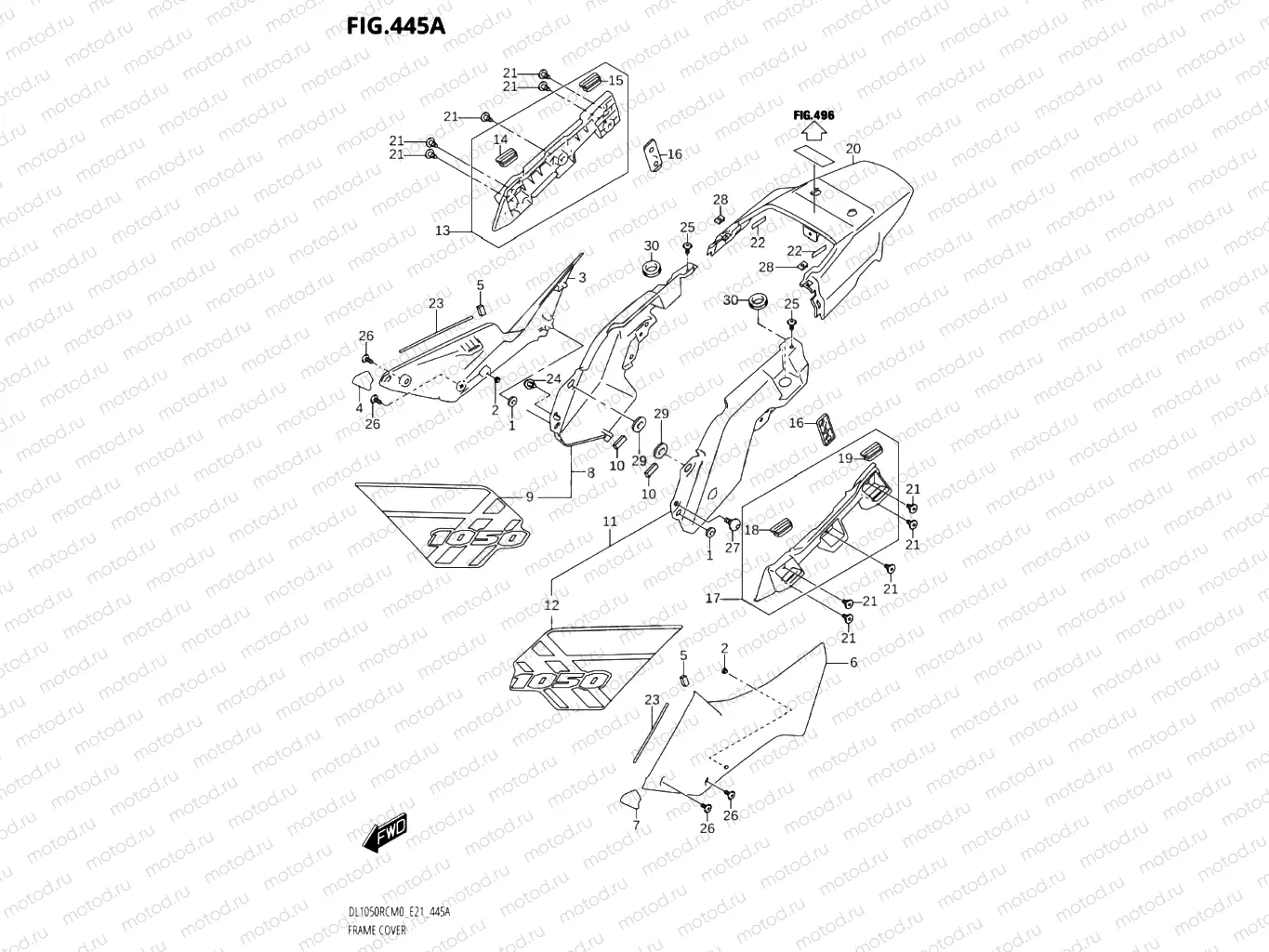 445A - FRAME COVER