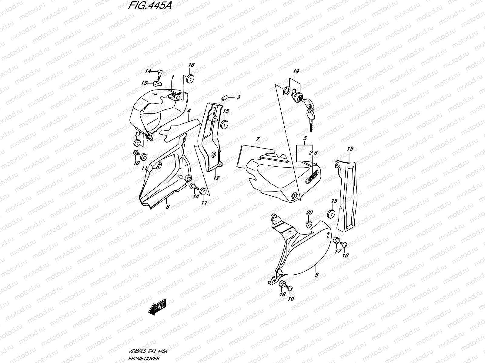 445A - FRAME COVER