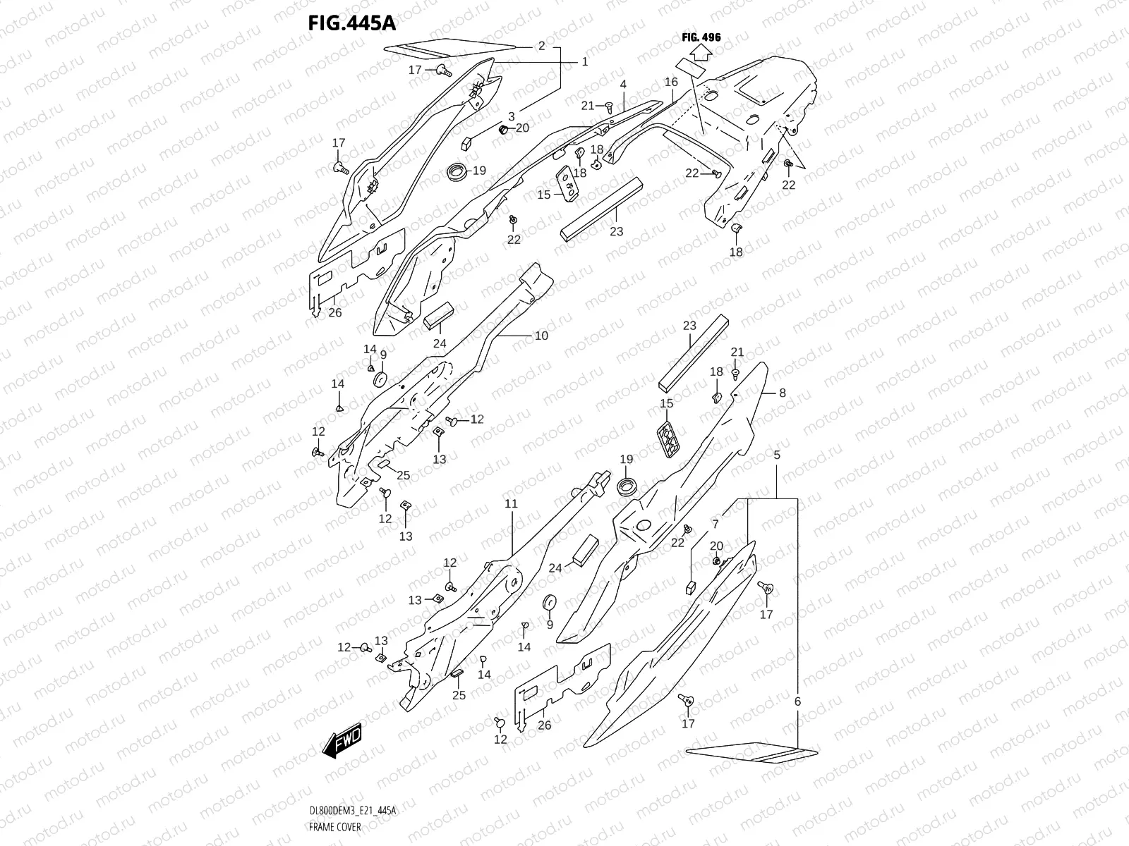 445A - FRAME COVER