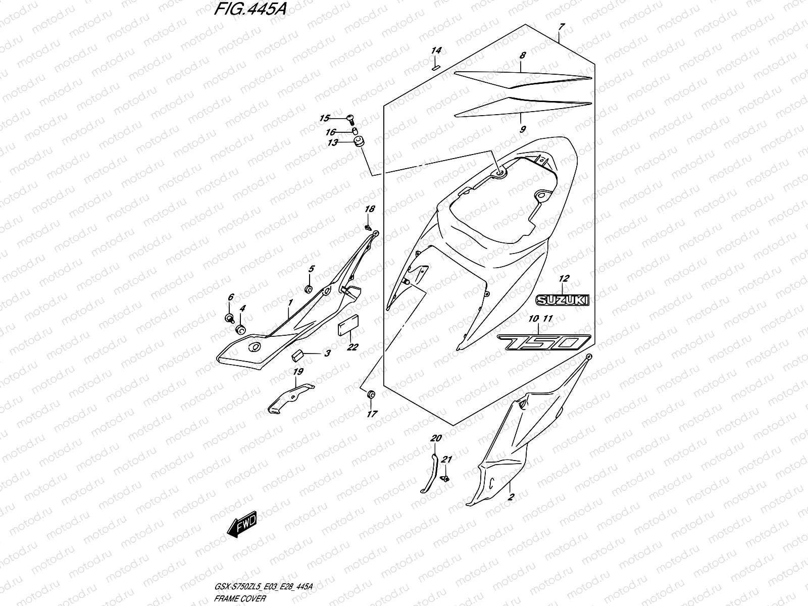 445A - FRAME COVER