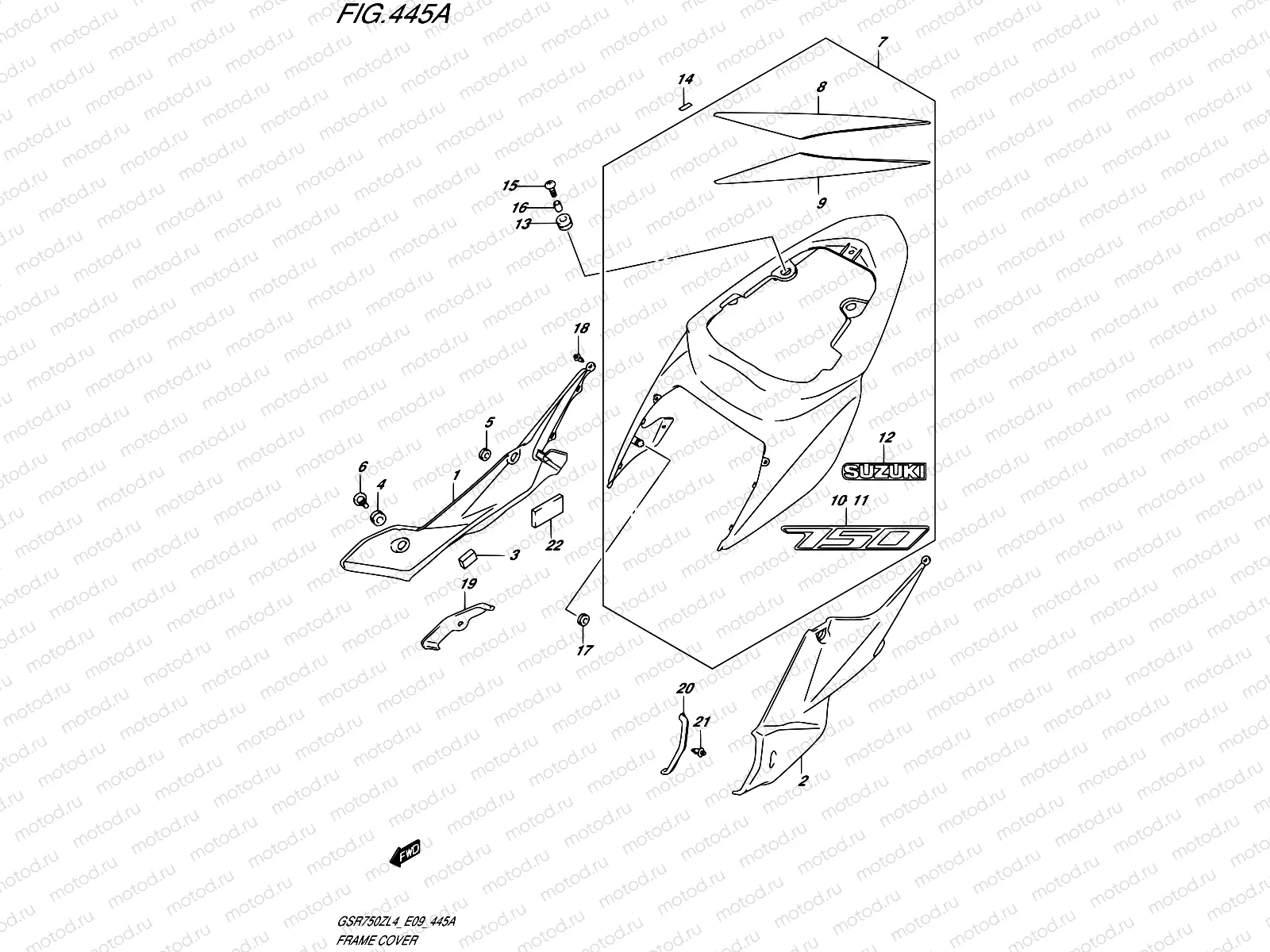 445A - FRAME COVER