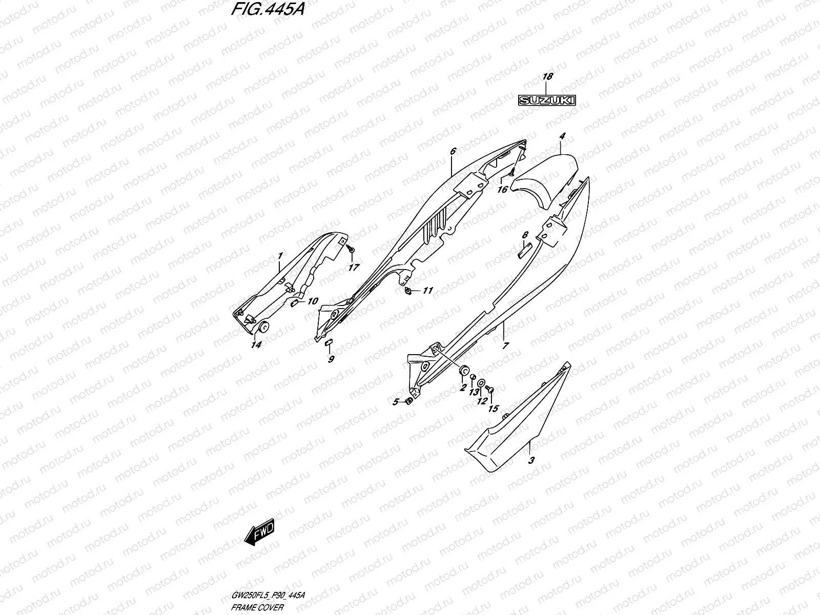 445A - FRAME COVER (FOR YAY)