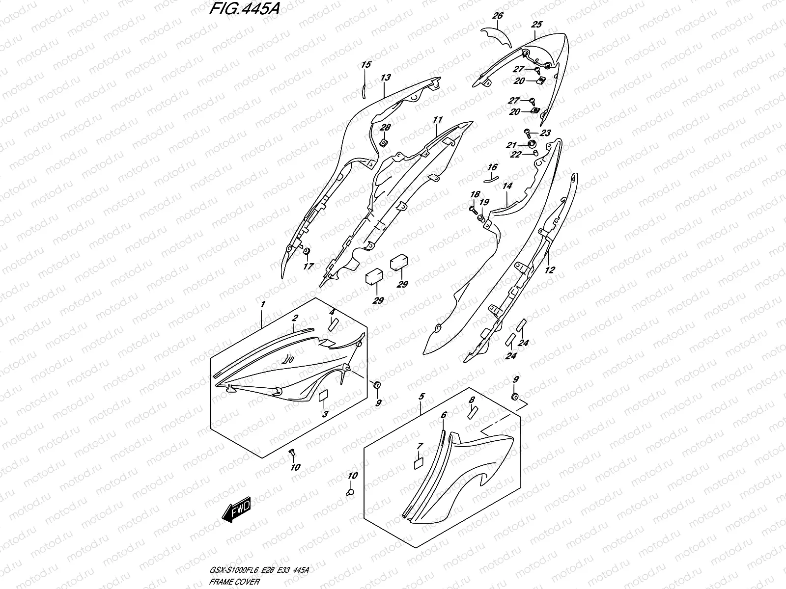 445A - FRAME COVER (PGZ,AV4)