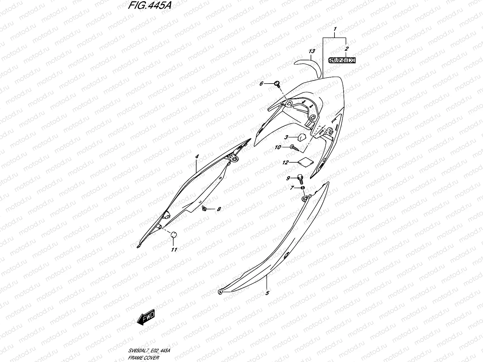 445A - FRAME COVER (YKV)