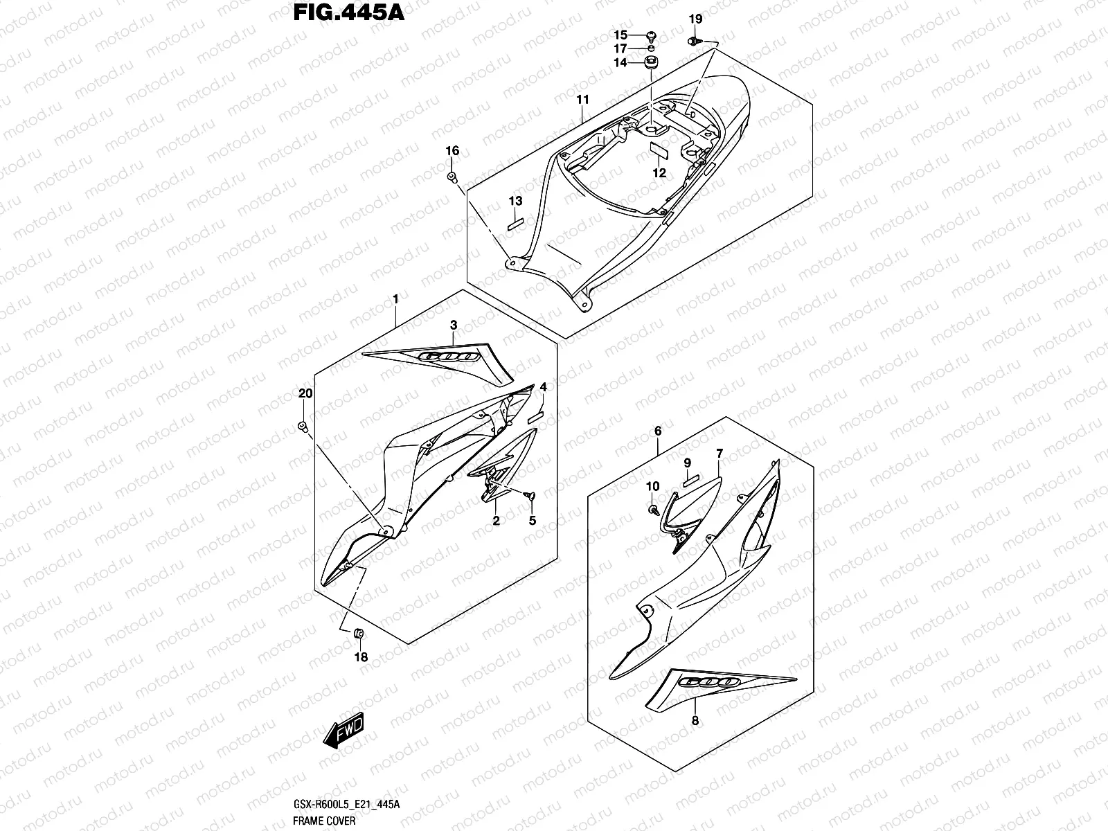 445A - FRAME COVER (YSF)
