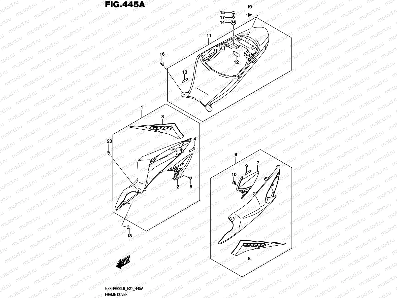 445A - FRAME COVER (YSF)