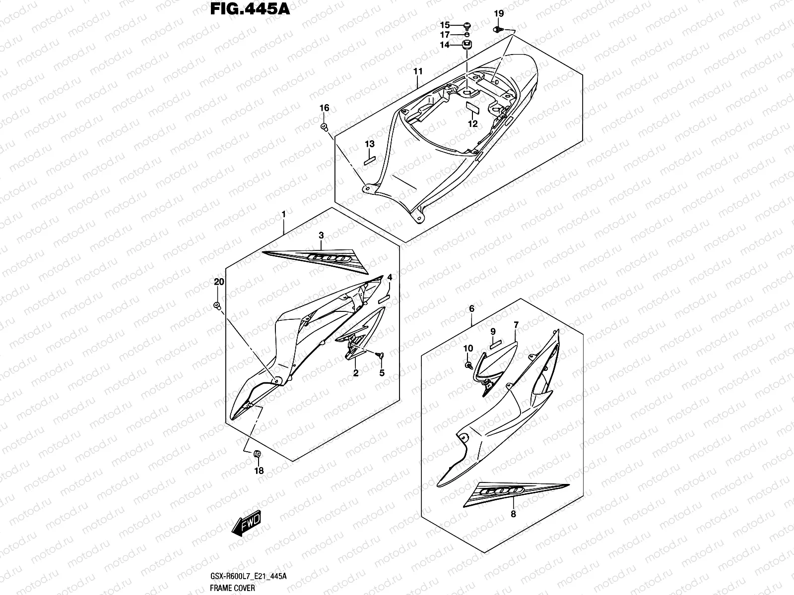 445A - FRAME COVER (YSF)