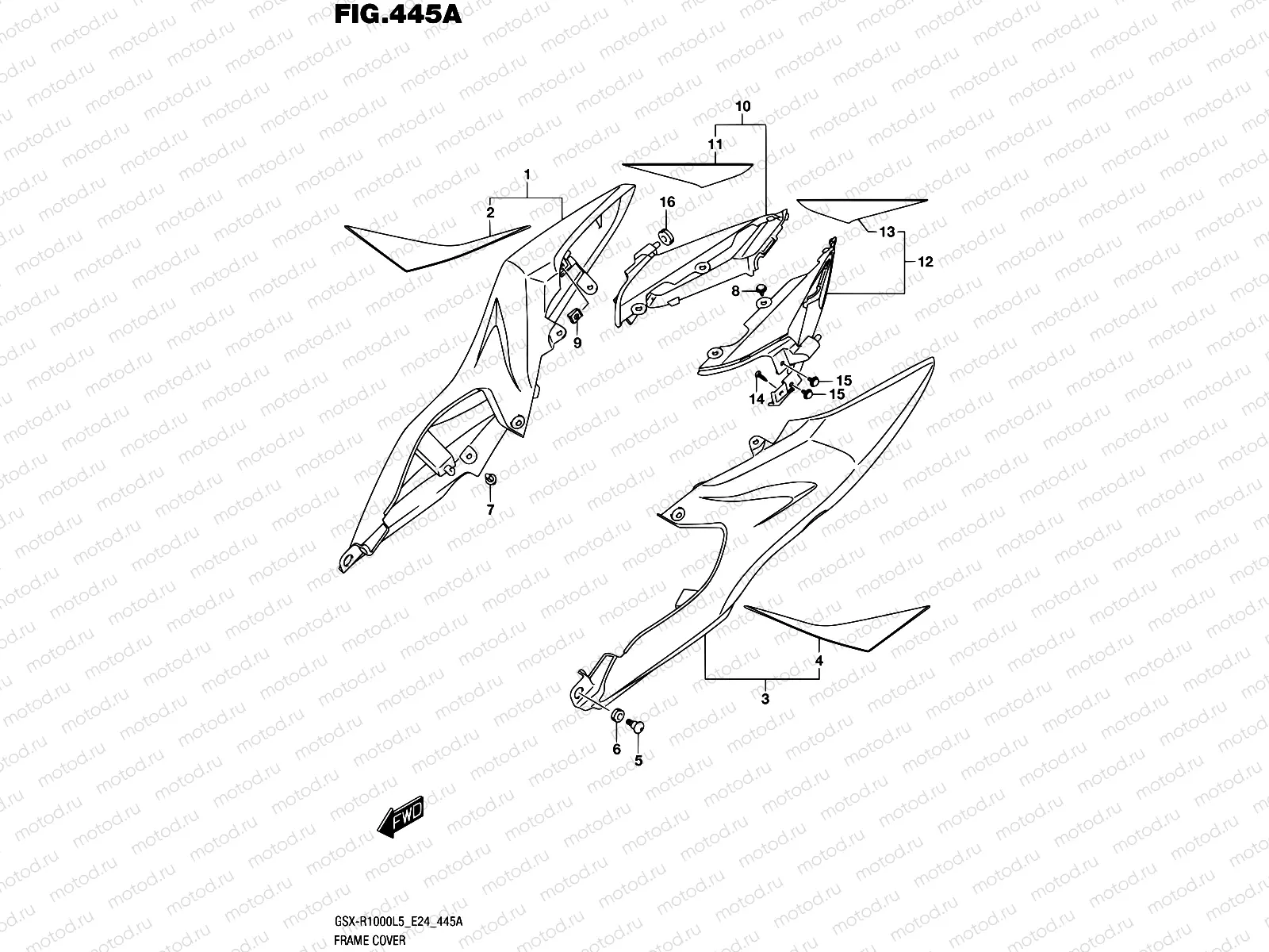 445A - FRAME COVER (YSF)
