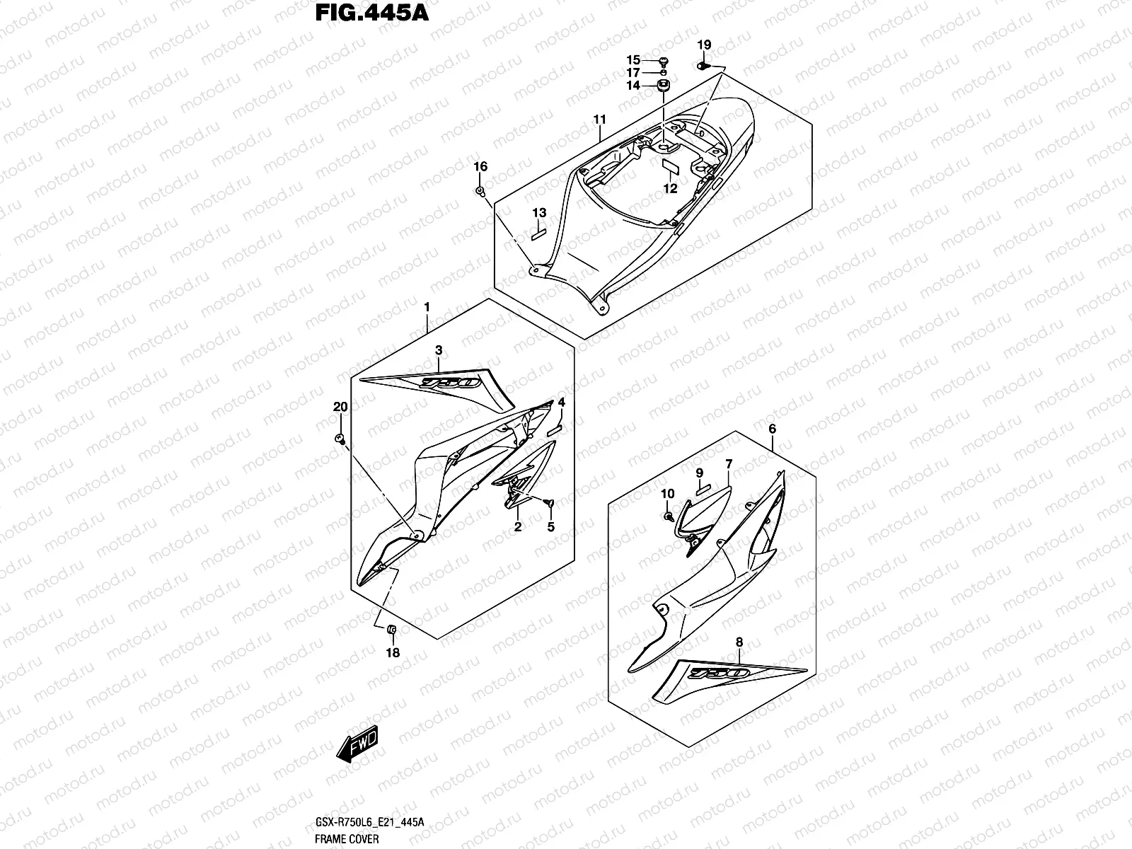 445A - FRAME COVER (YSF)